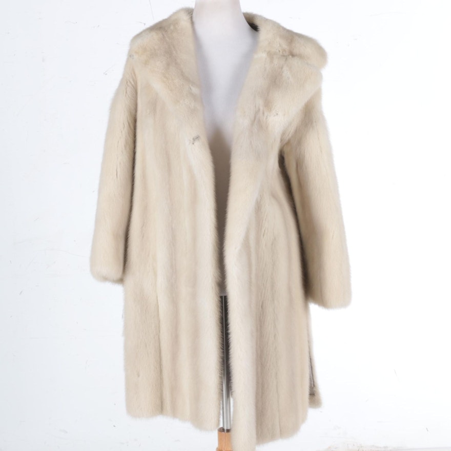Blonde Mink Fur Coat