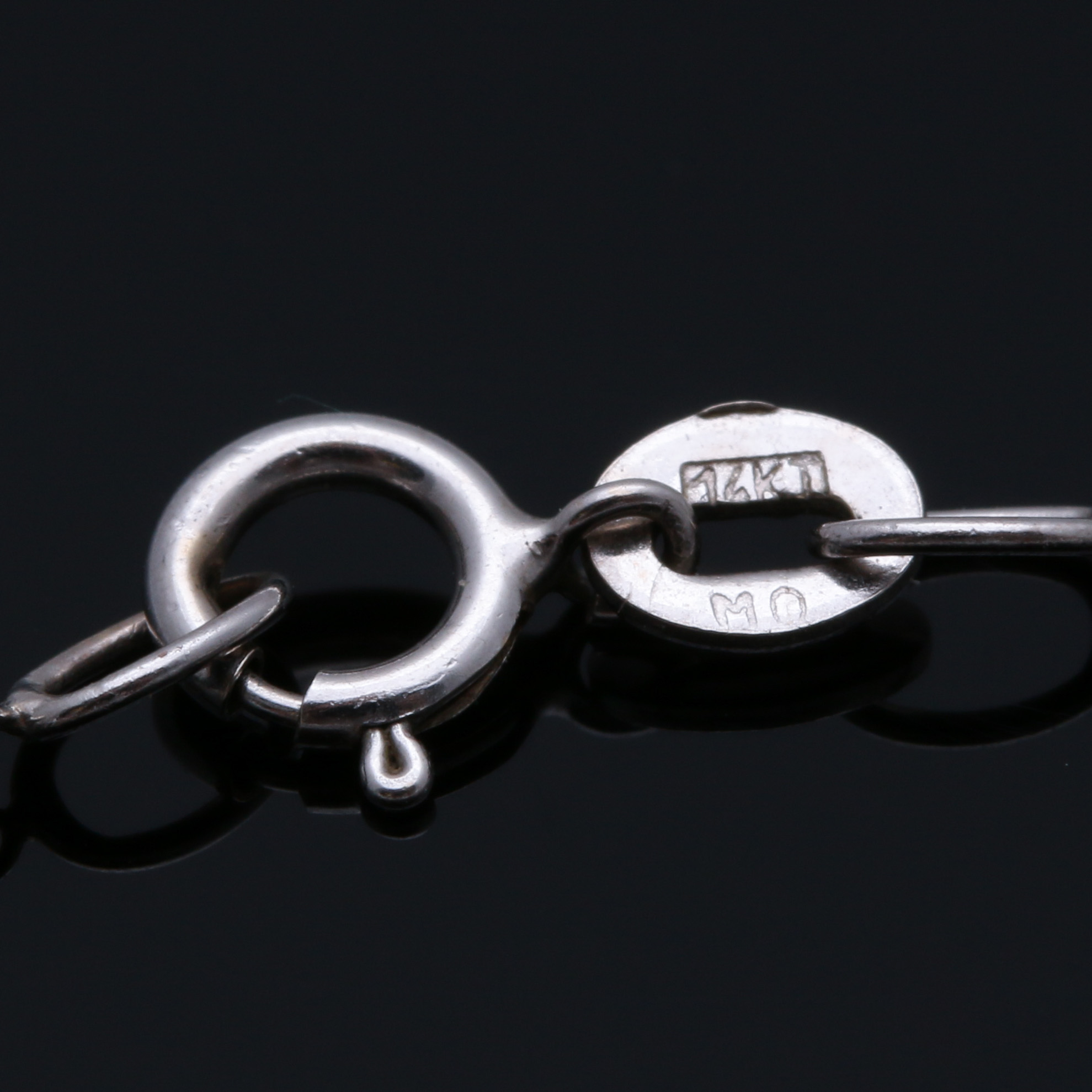 14K White Gold Ruby, Pink Sapphire, and Diamond Necklace