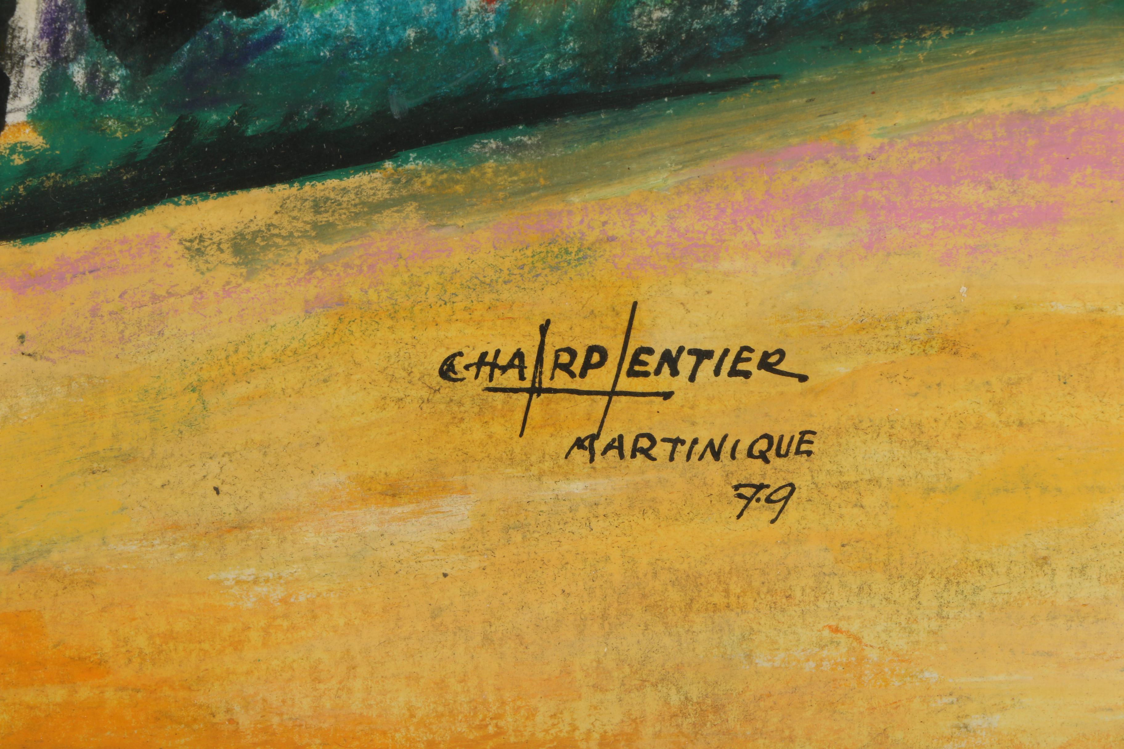 H. Charpentier Original Mixed Media Painting "Martinique"