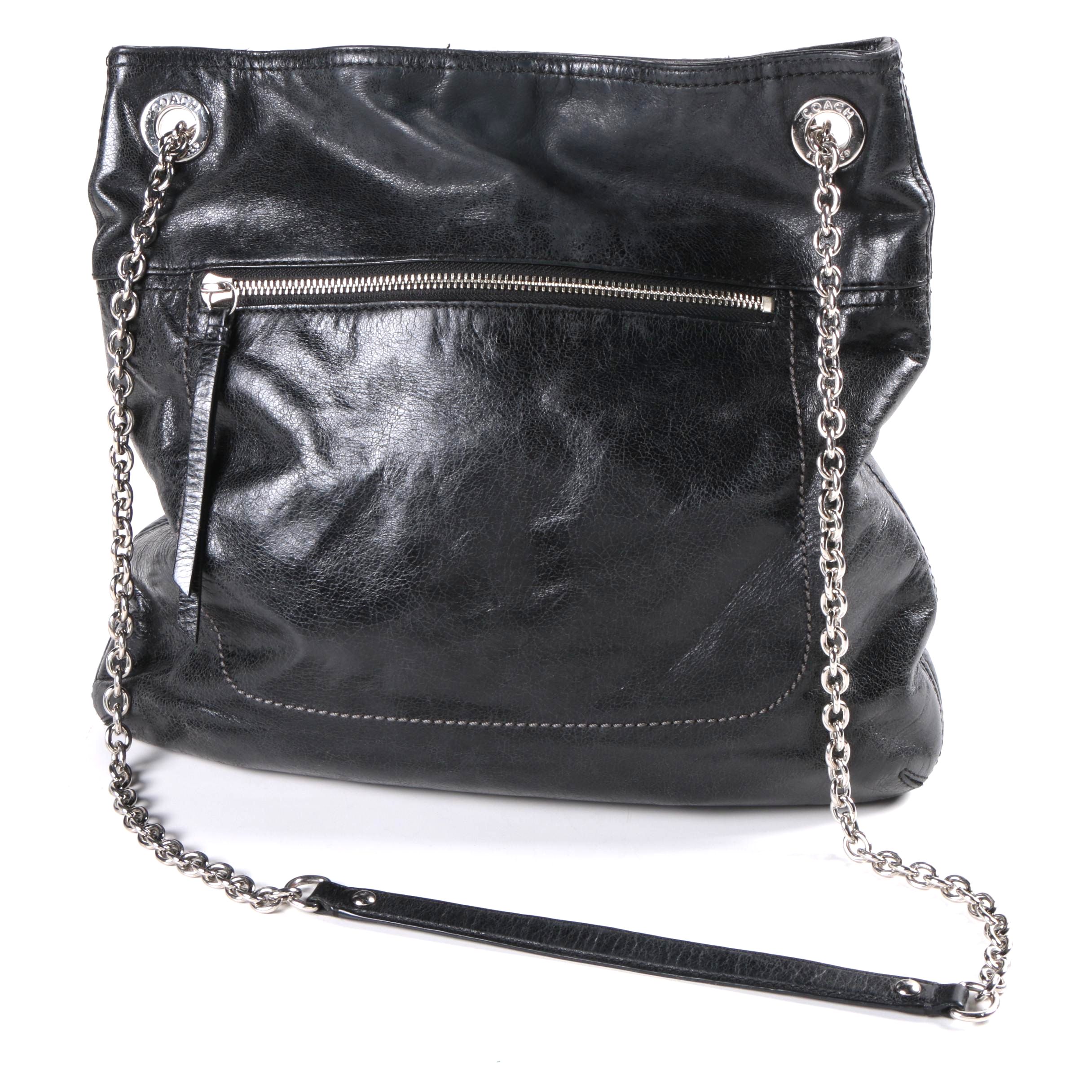 2012 Coach Poppy Leather Slim Tote