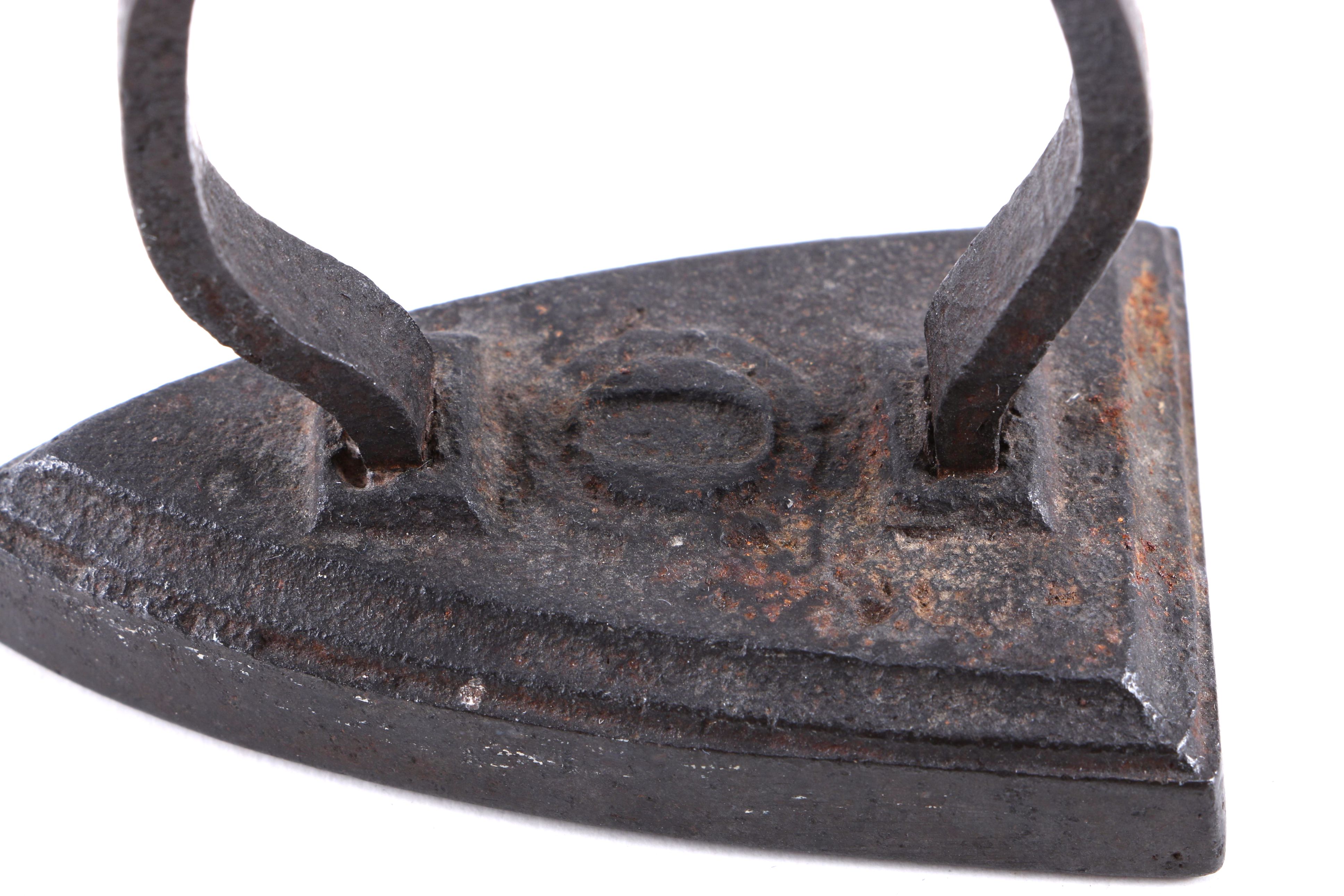 Cast Iron Tea Kettle, Vintage Sad Iron, and Lead Toy Boat