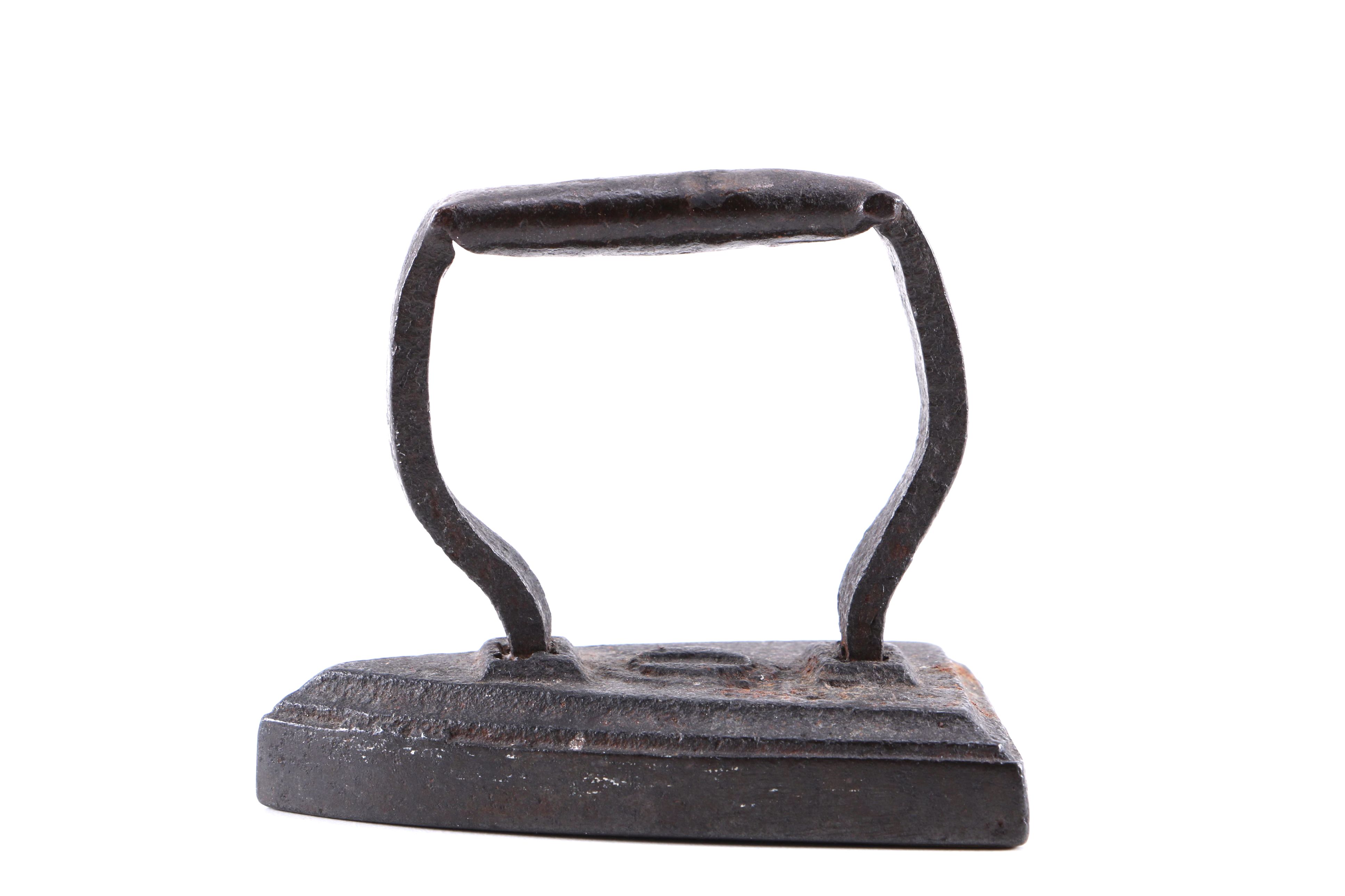 Cast Iron Tea Kettle, Vintage Sad Iron, and Lead Toy Boat