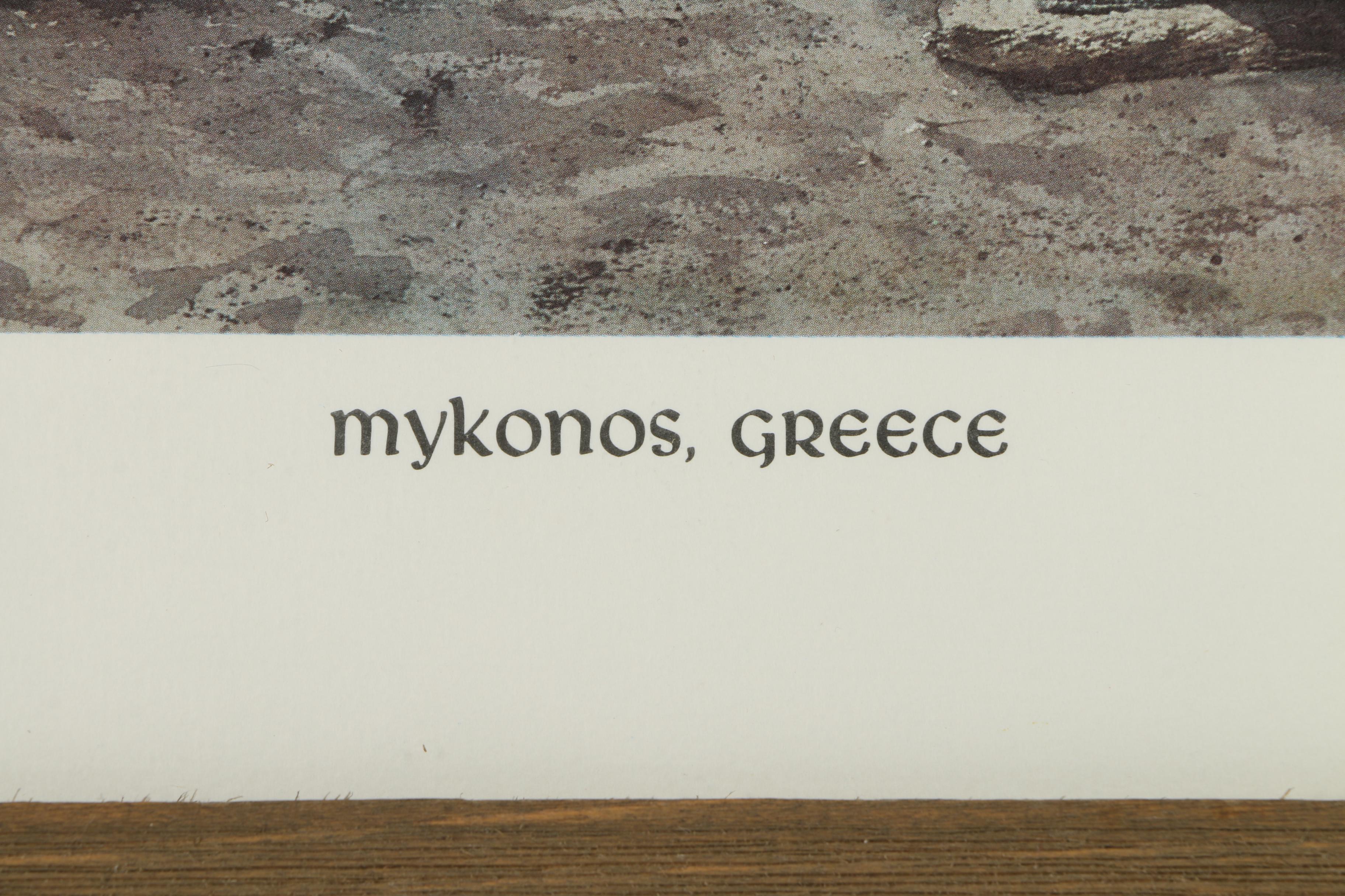 Emily James Limited Edition Offset Lithograph "Mykonos, Greece"