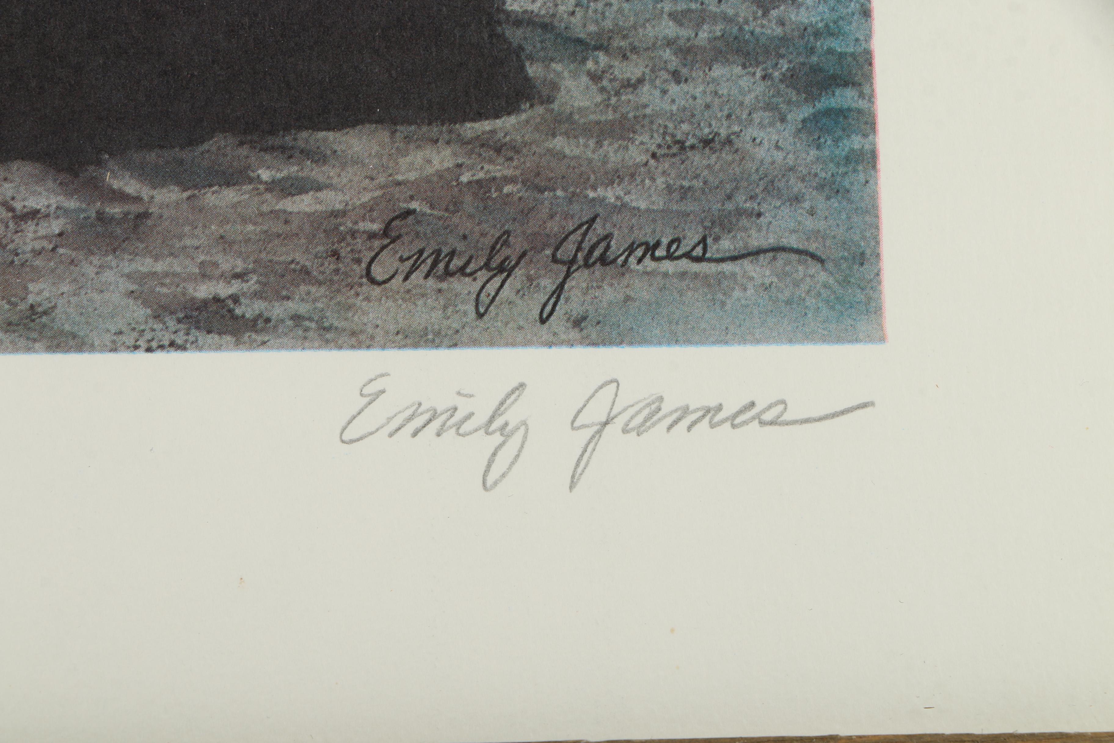 Emily James Limited Edition Offset Lithograph "Mykonos, Greece"