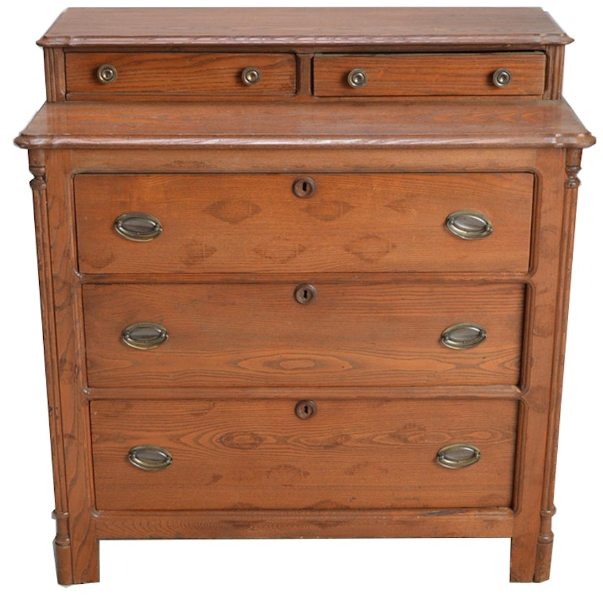 Antique Oak Chest of Drawers with Knapp Joinery