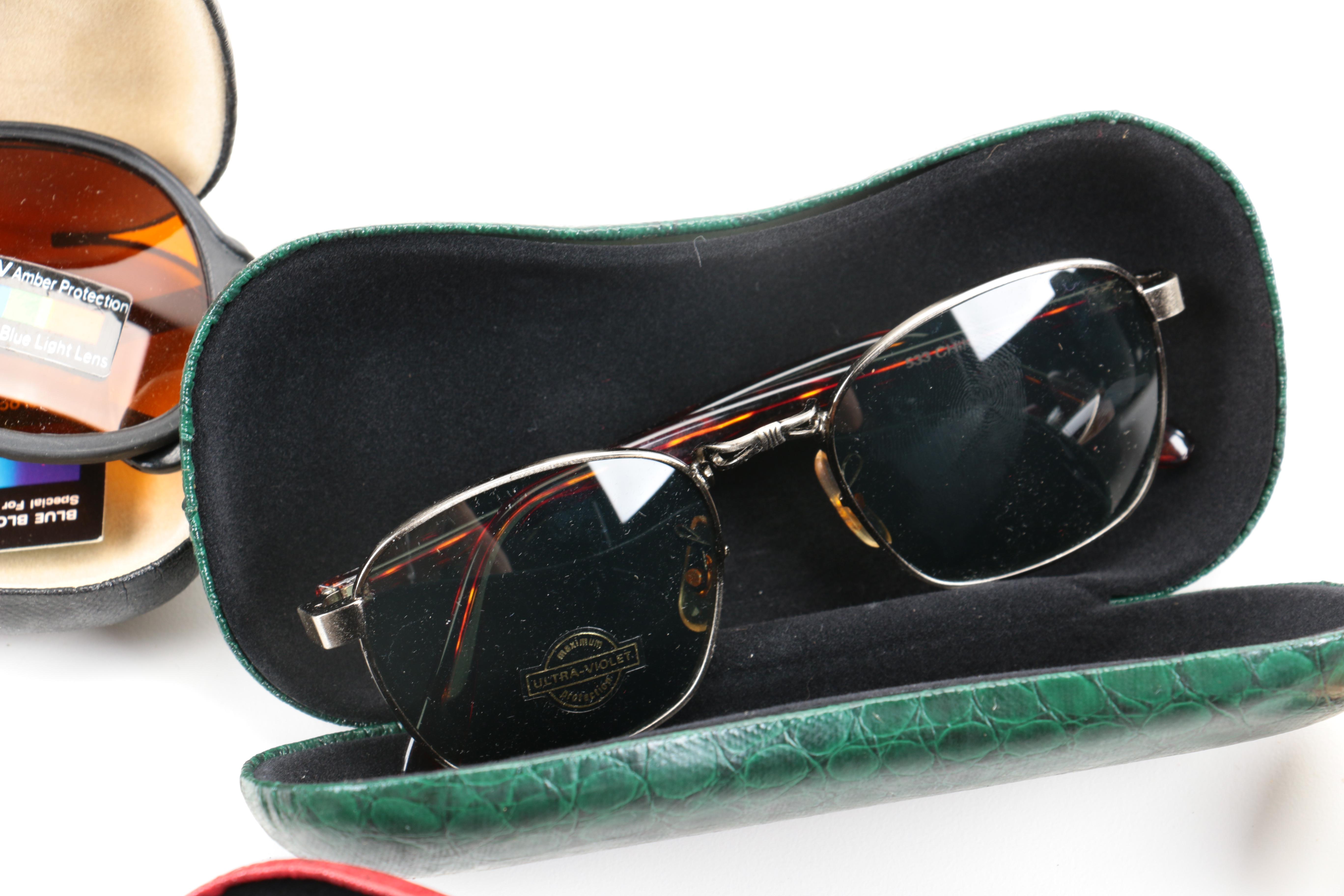 Large Assortment of Sunglasses and Cases