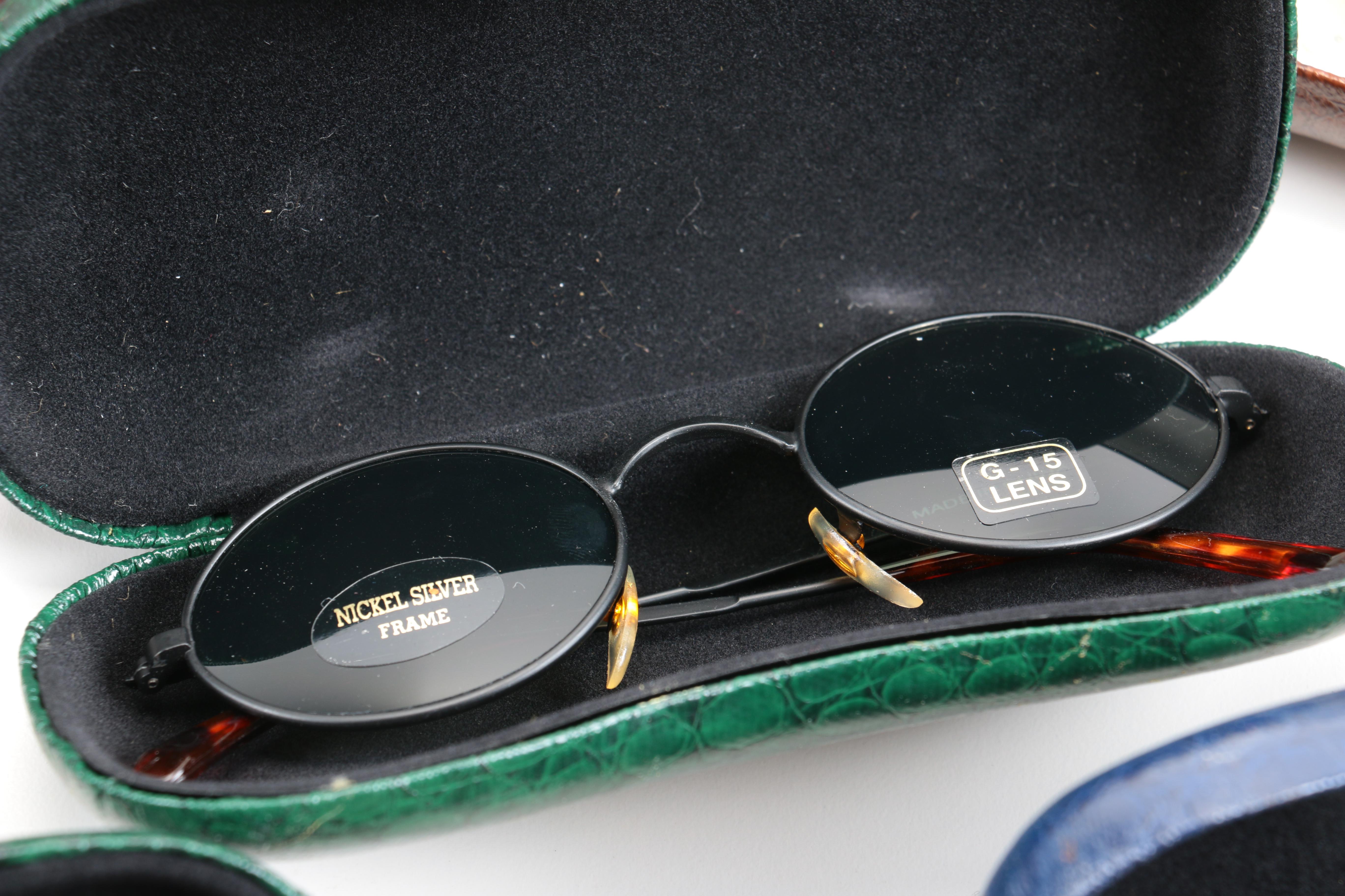 Large Assortment of Sunglasses and Cases
