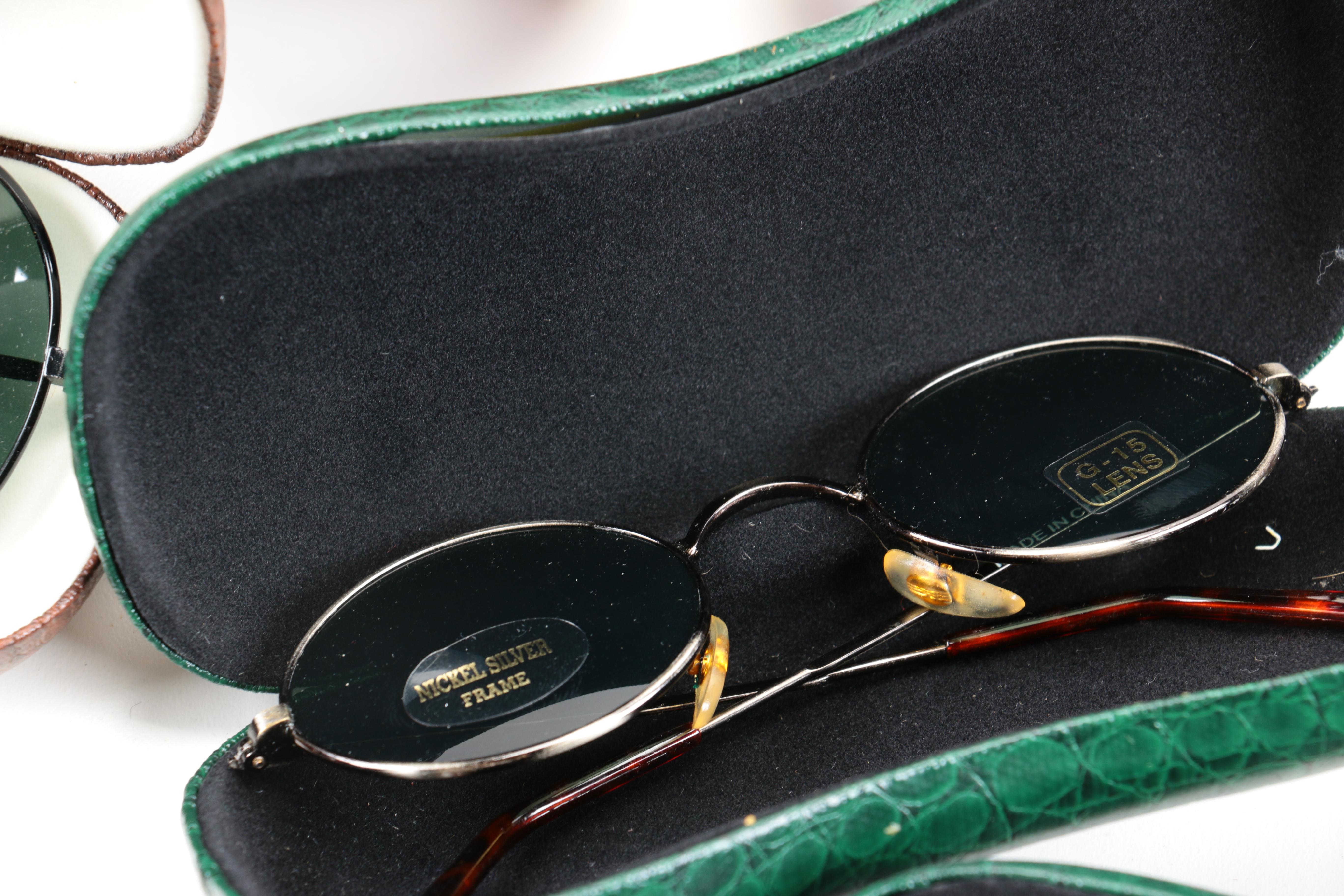 Large Assortment of Sunglasses and Cases