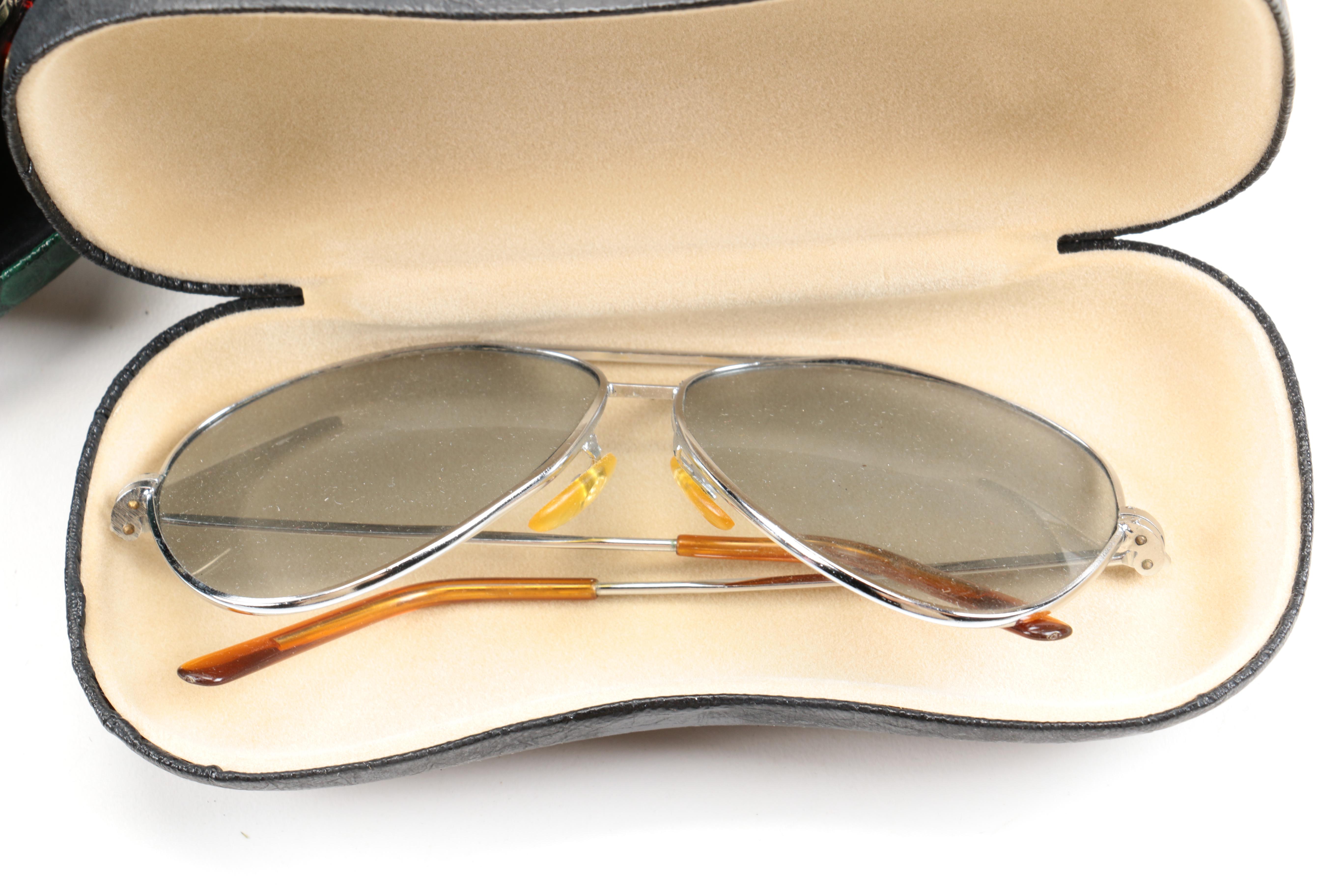 Large Assortment of Sunglasses and Cases