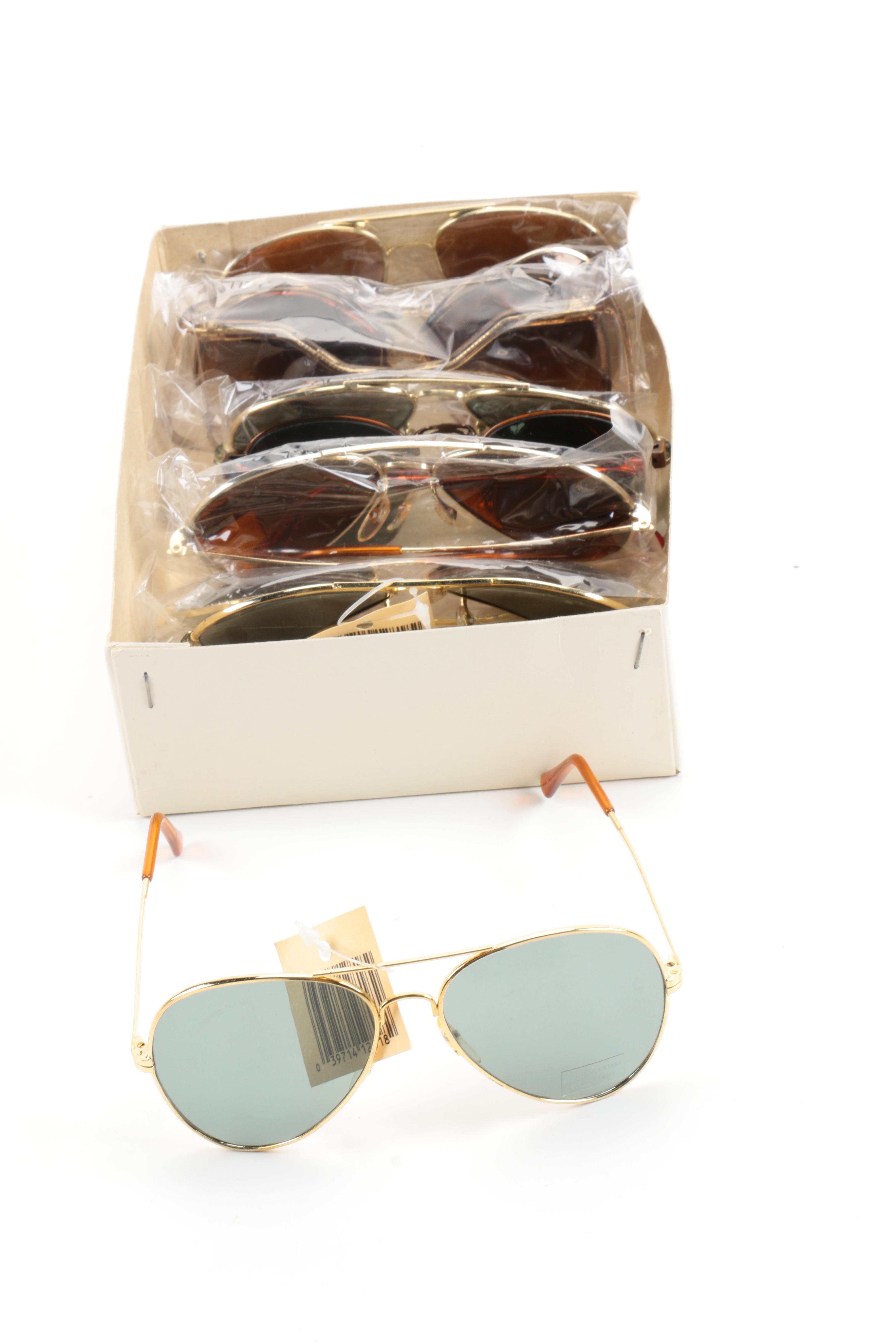 Assortment of Men's Aviator Sunglasses