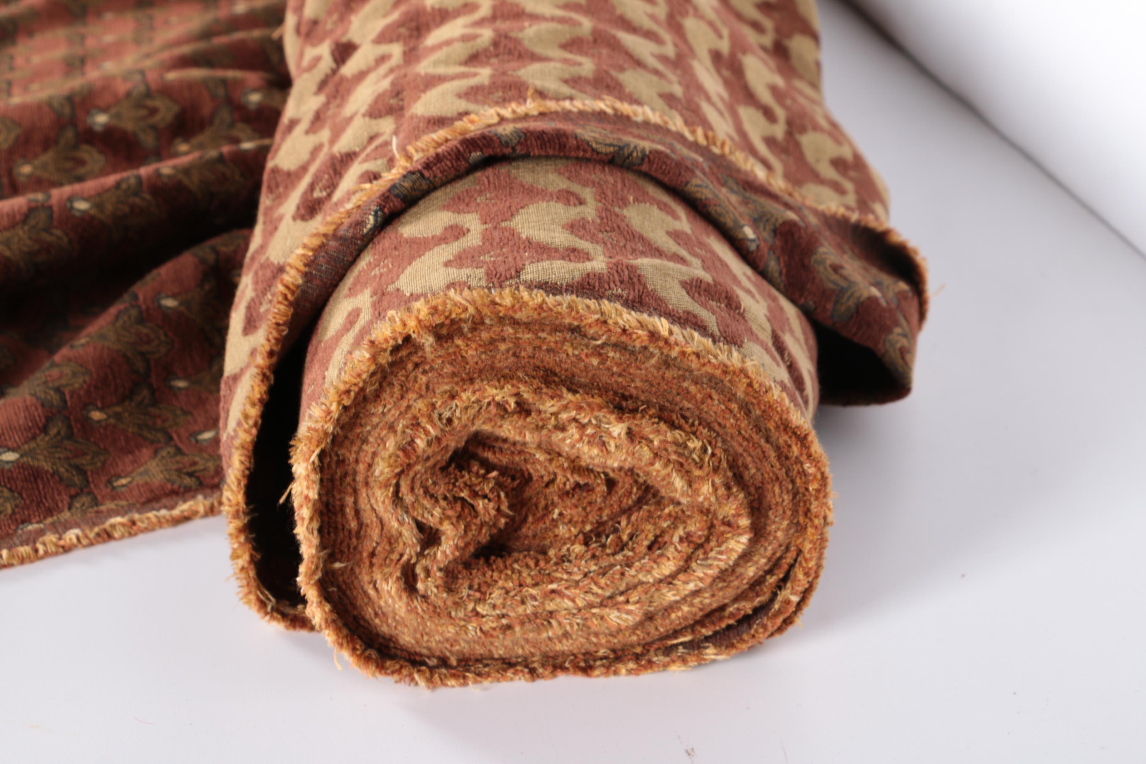 Brown and Gold Upholstry Fabric