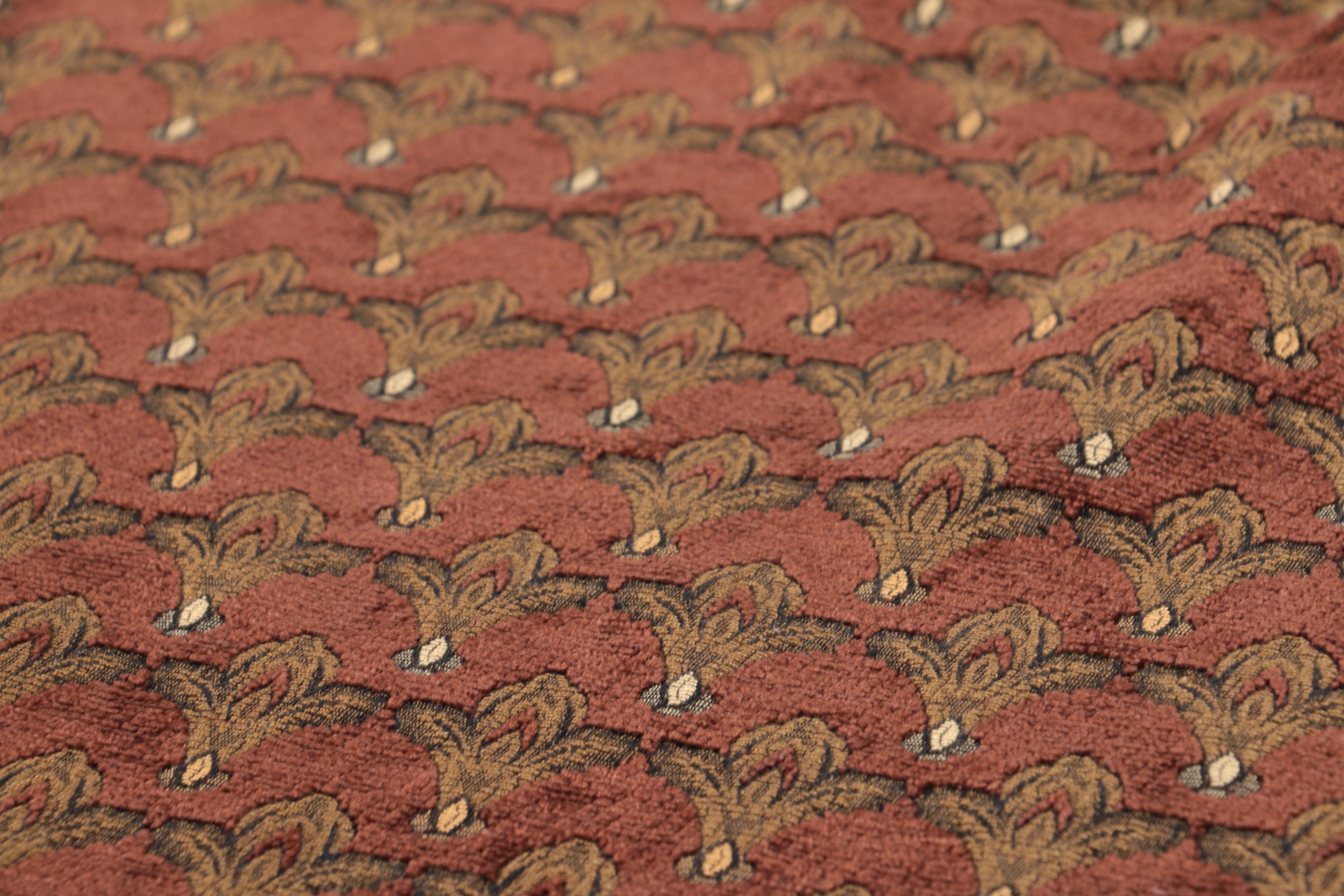 Brown and Gold Upholstry Fabric