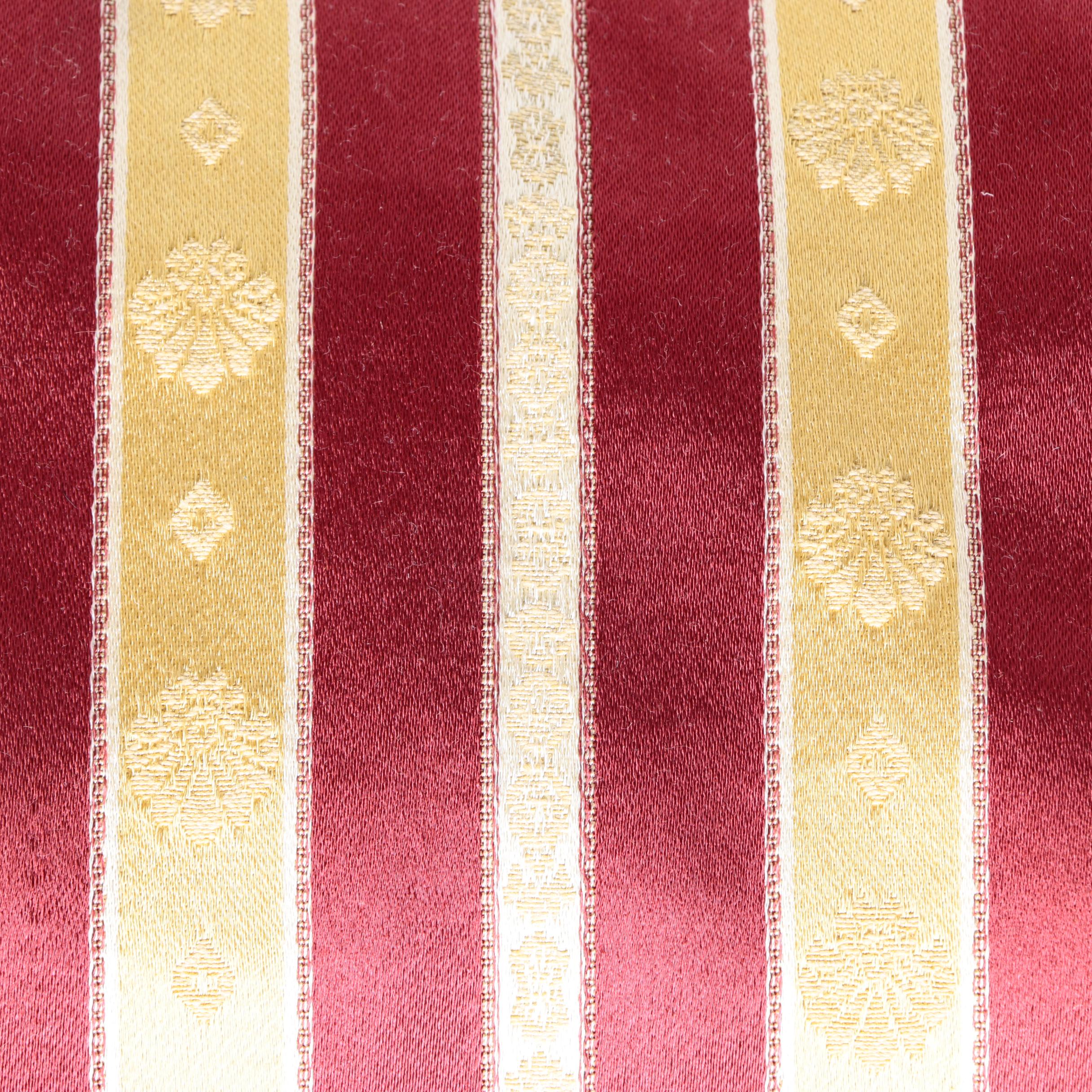 Gold and Red Striped Upholstery