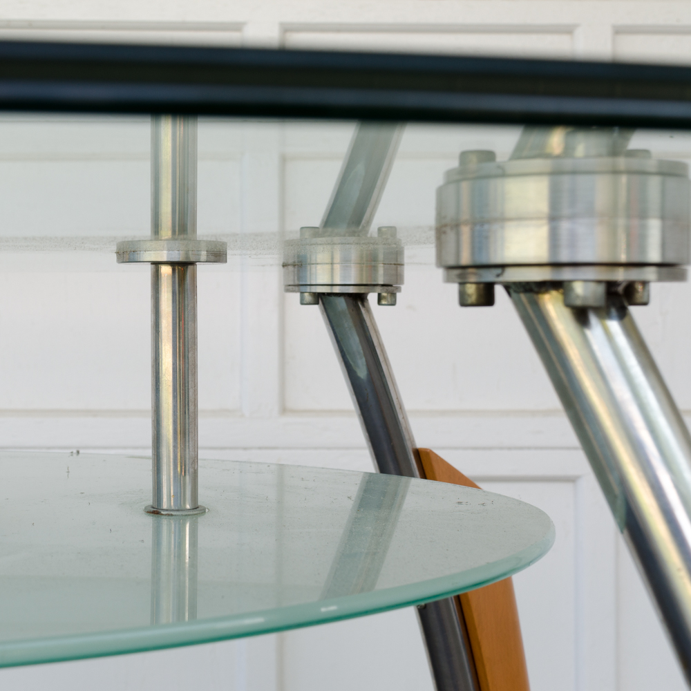 Modern Style Glass Top Table