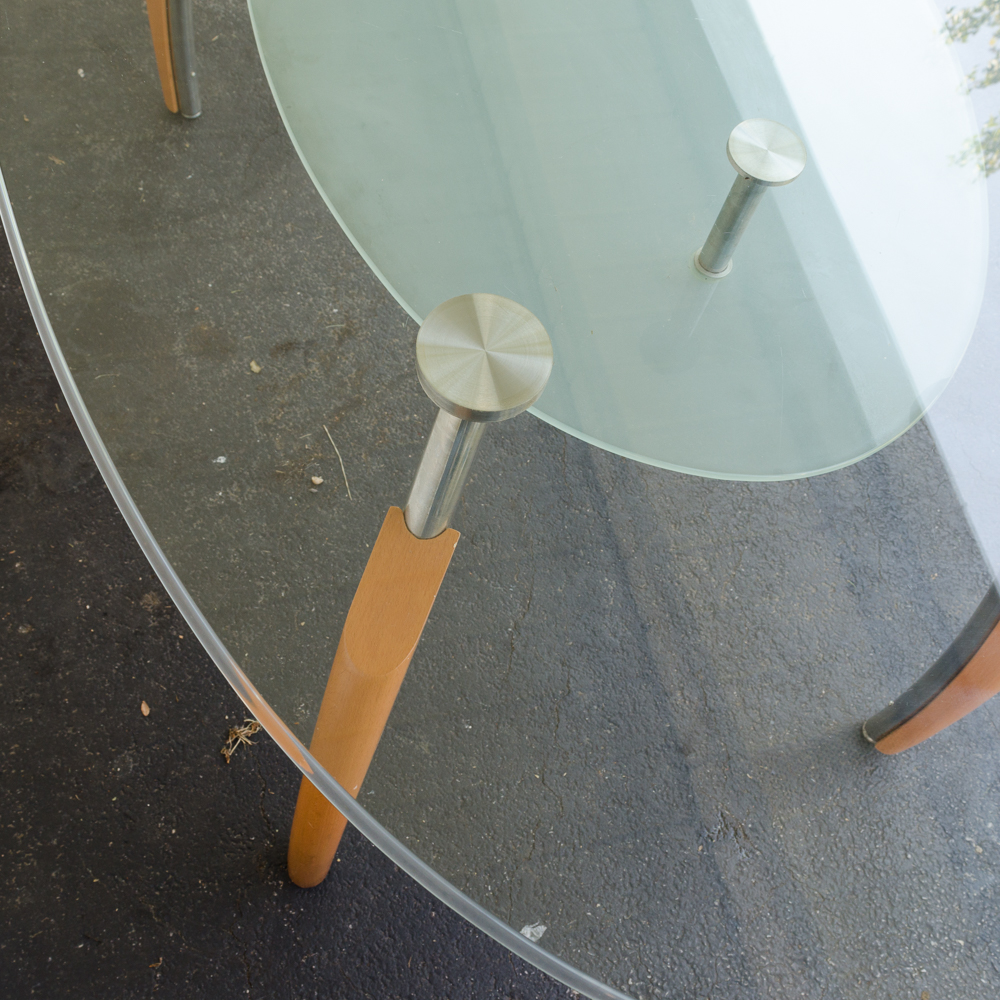 Modern Style Glass Top Table