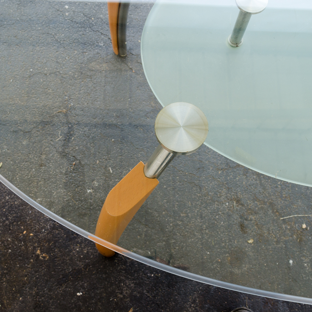 Modern Style Glass Top Table