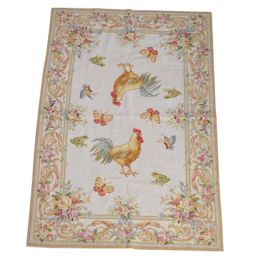 Needlepoint Aubusson Style Area Rug