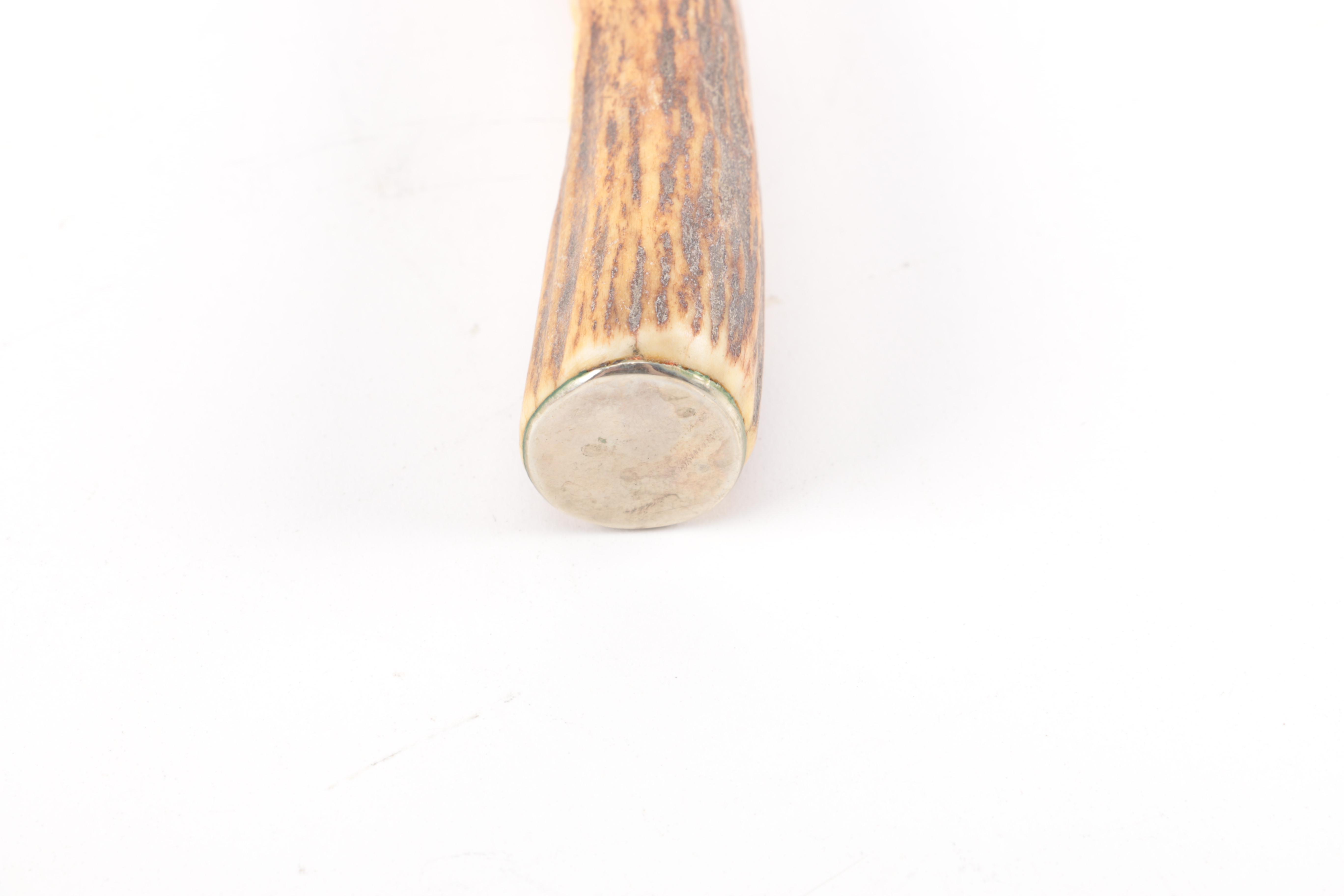 Vintage Rostfrei Solingen Antler-Handled Knife and Fork Set