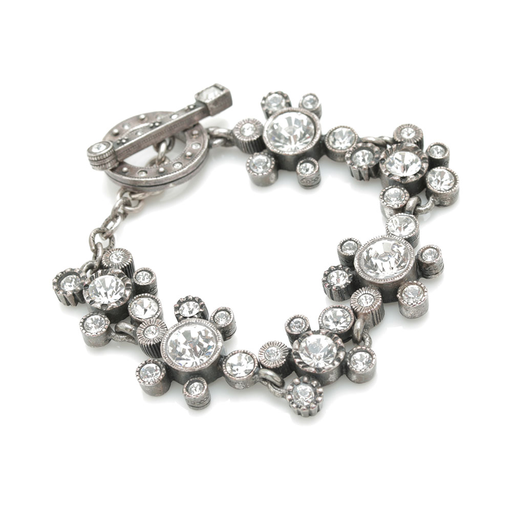 Patricia Locke Silver Tone Foilback Bracelet