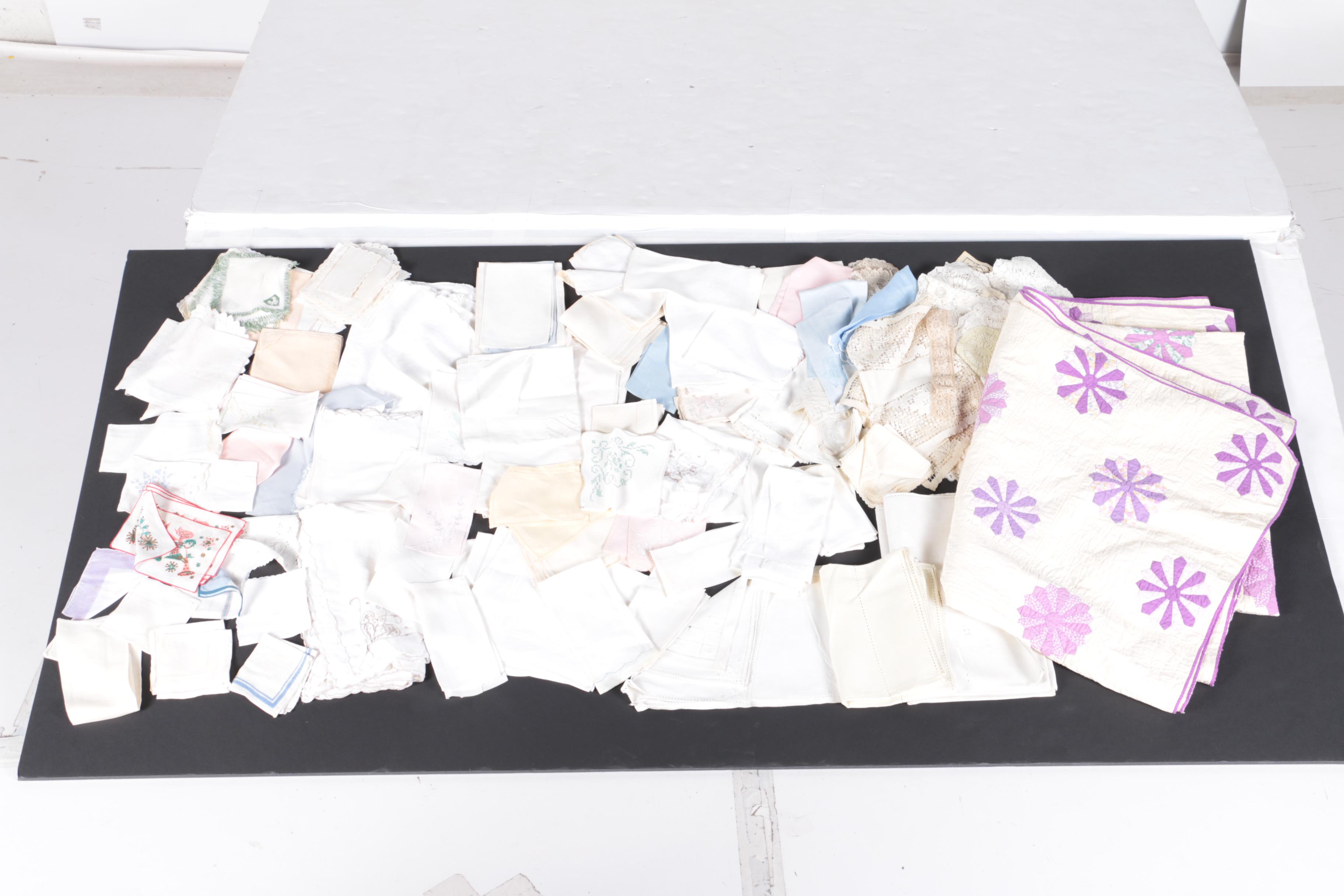 Large Assortment of Linens