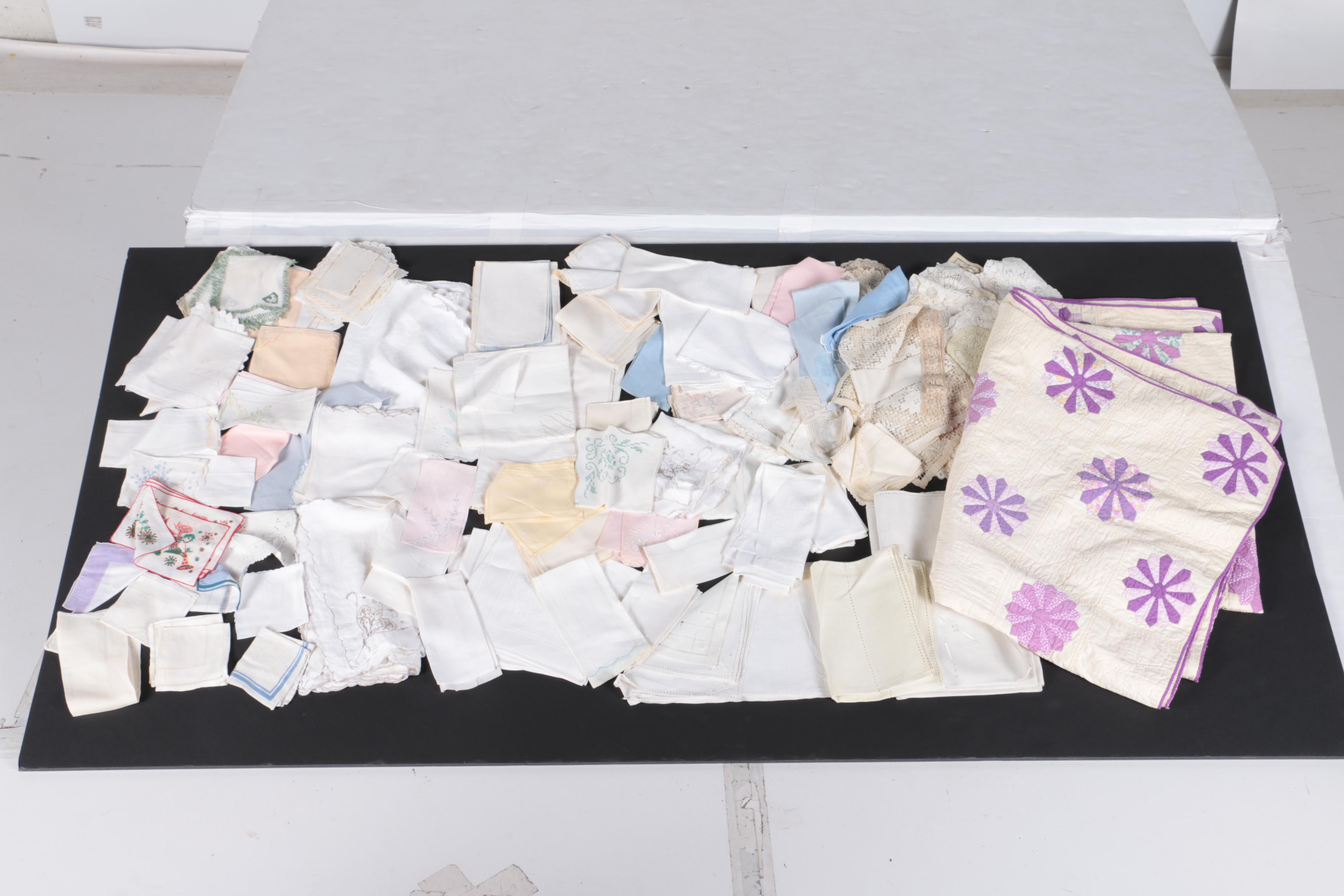 Large Assortment of Linens