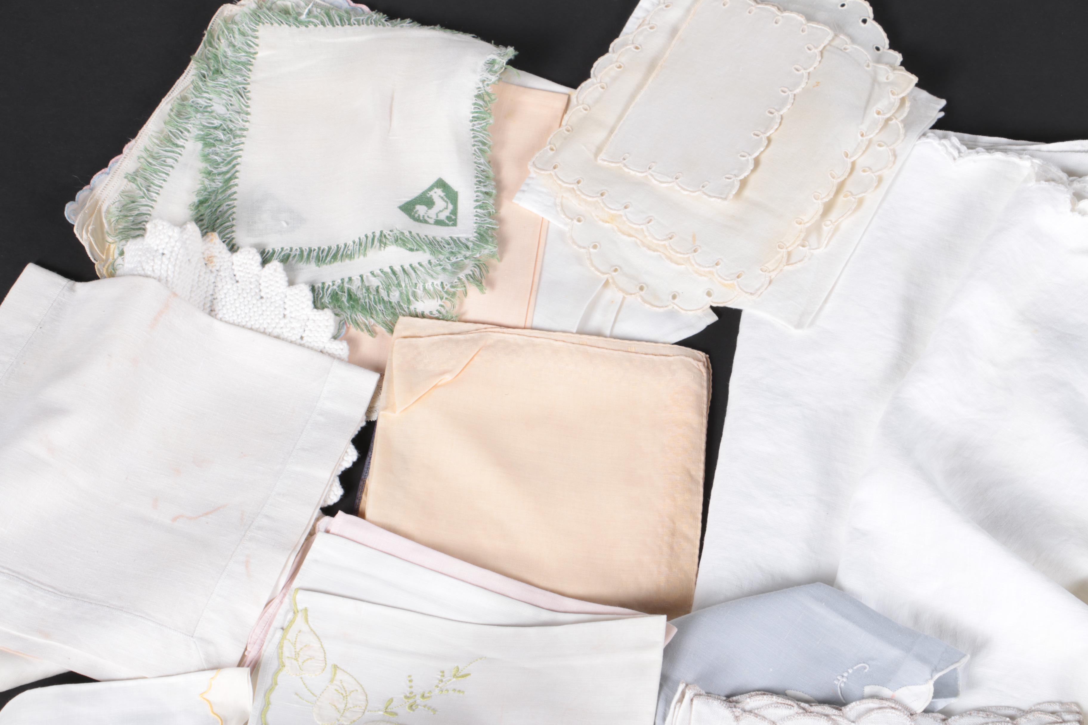 Large Assortment of Linens