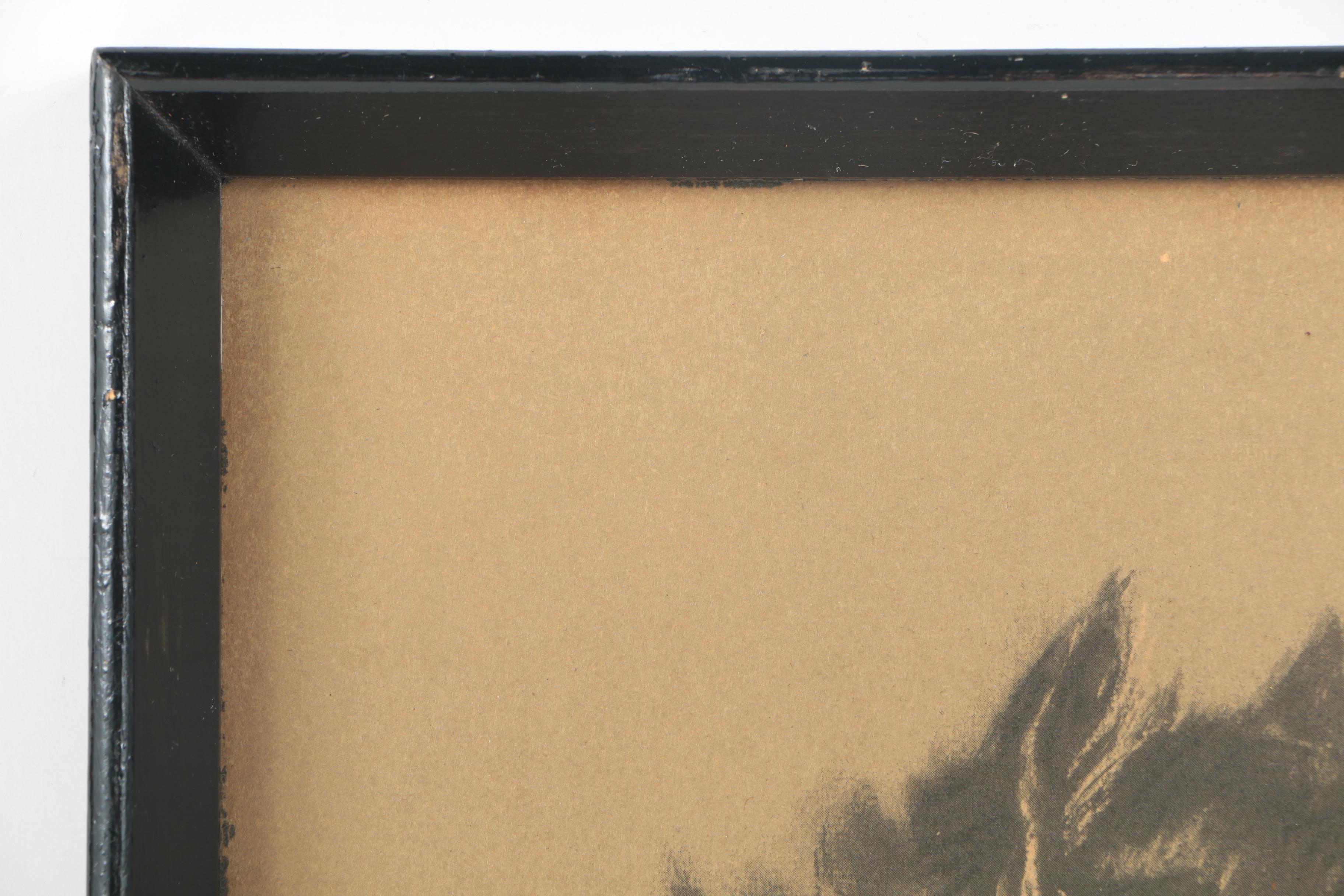 After Gladys Emerson Cook Offset Lithograph on Paper of a Black Cat