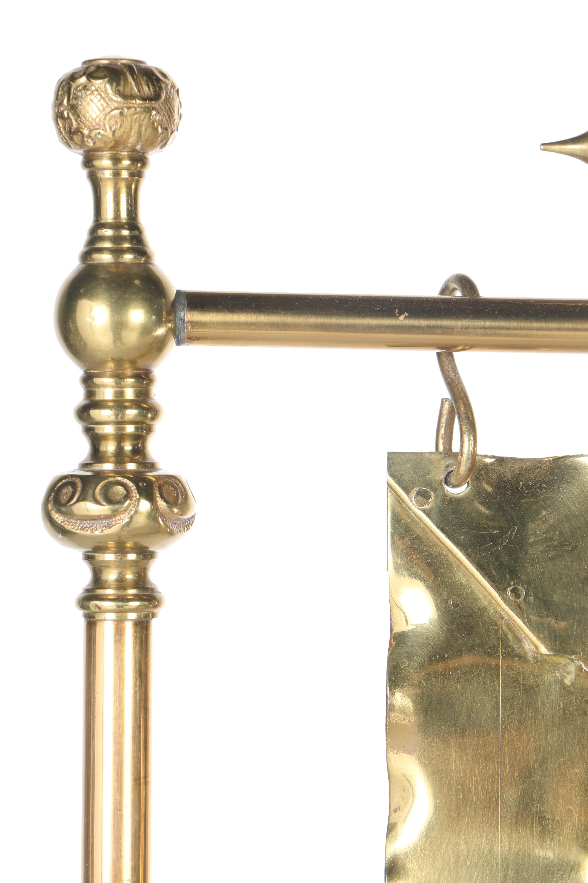 Brass and Stained Glass Screen