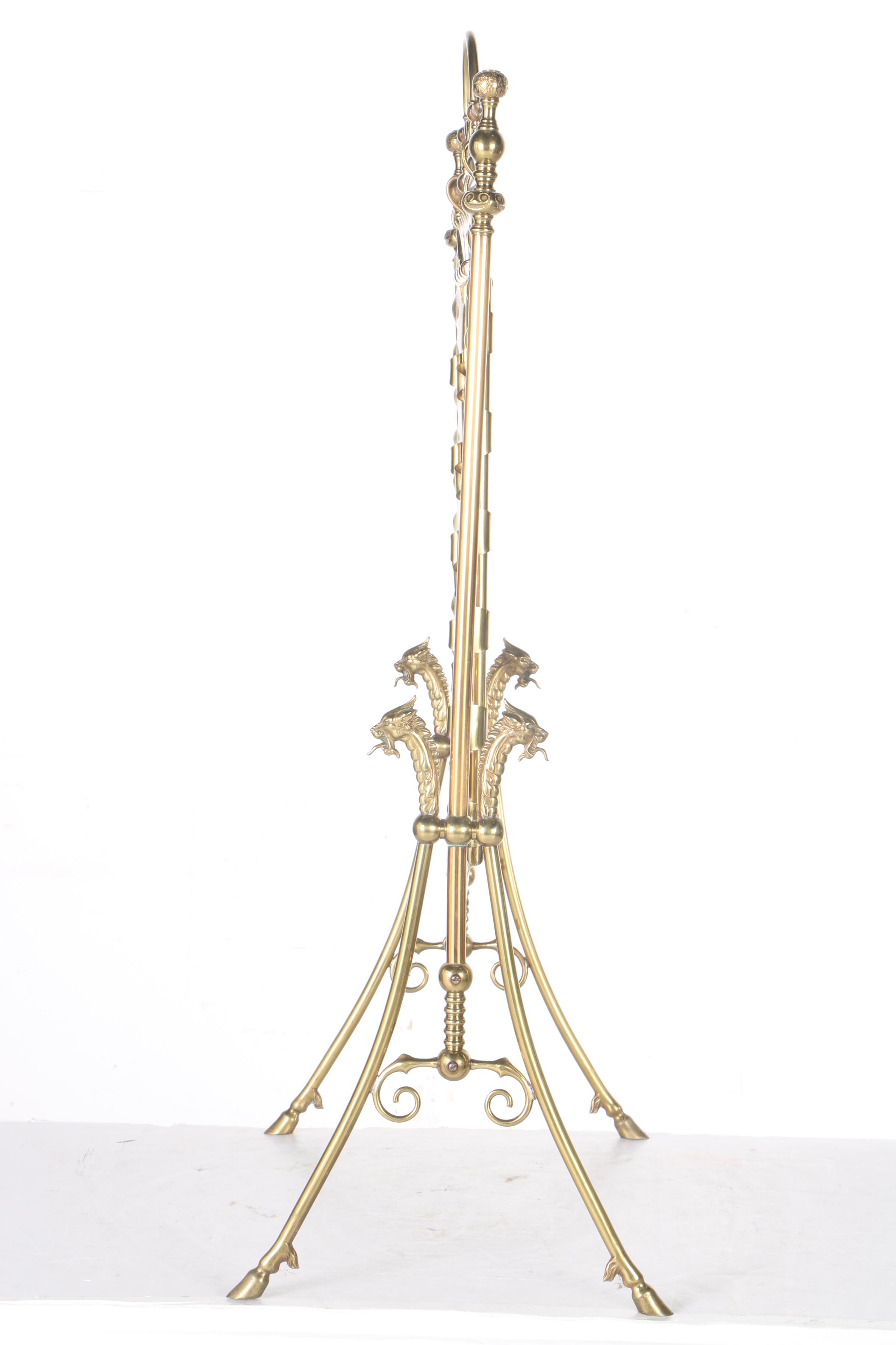 Brass and Stained Glass Screen