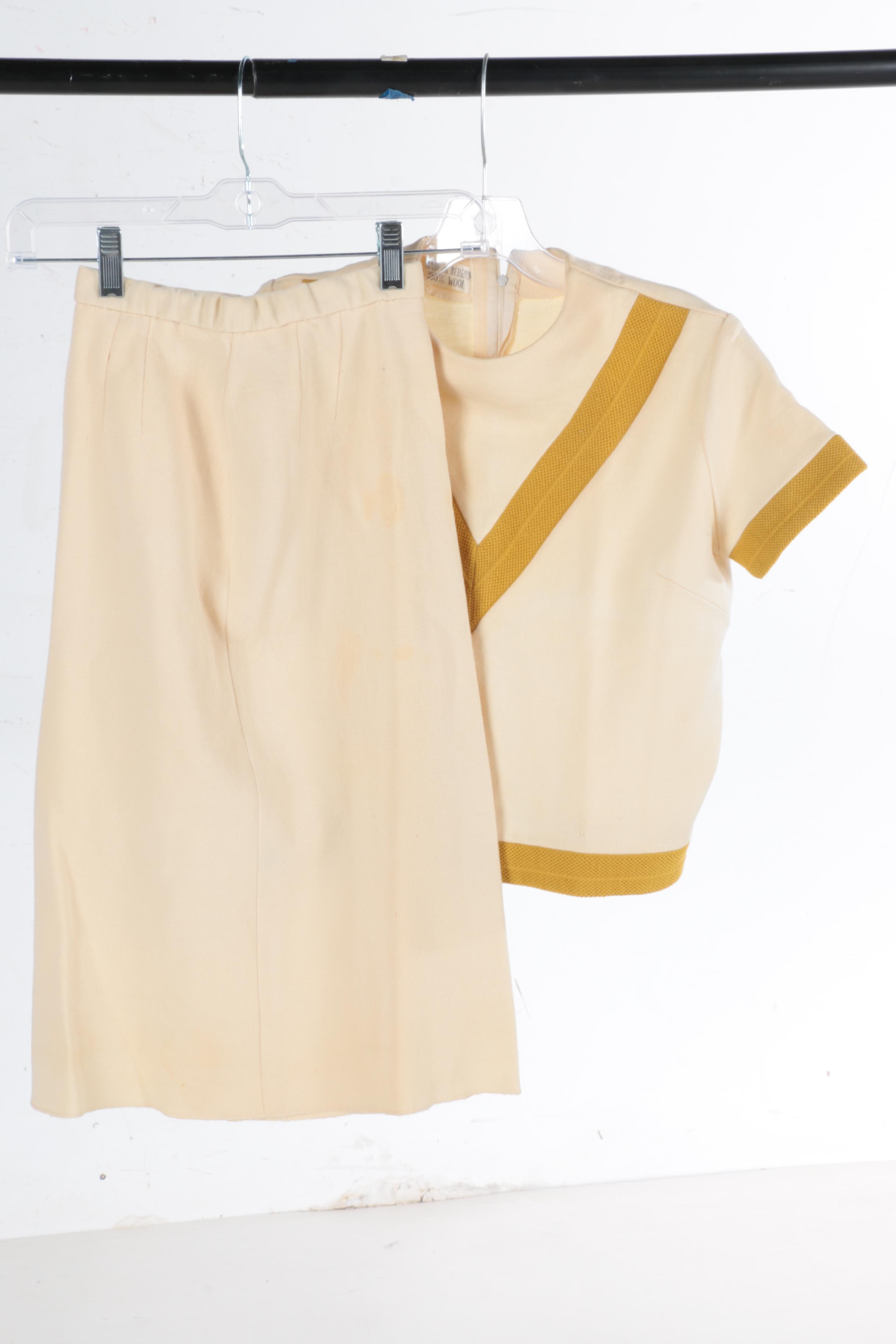 An Collection of Vintage Shirts and Matching Skirt Featuring Arnold Palmer Active Sportswear