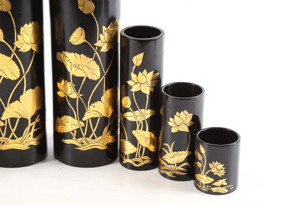 Thai Lacquer Vases