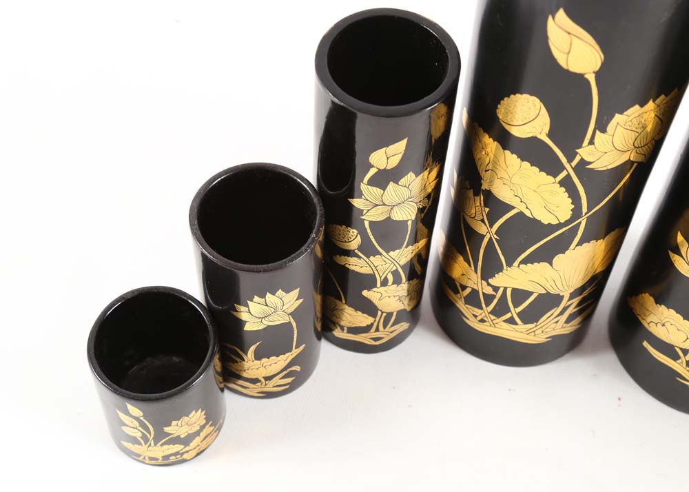 Thai Lacquer Vases
