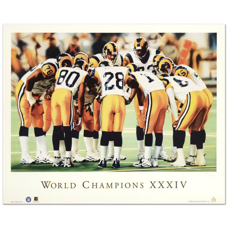 Daniel M. Smith Limited Edition Lithograph "World Champion XXXIV (Rams)"