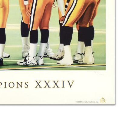 Daniel M. Smith Limited Edition Lithograph "World Champion XXXIV (Rams)"