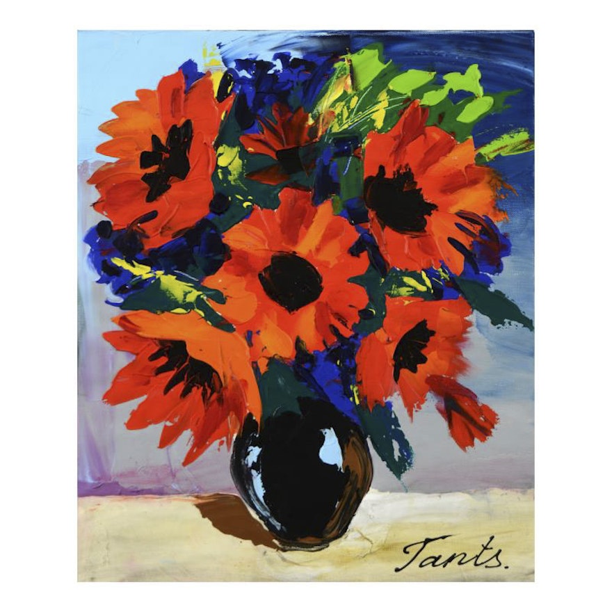 Lena Tants Acrylic on Canvas "Untitled"