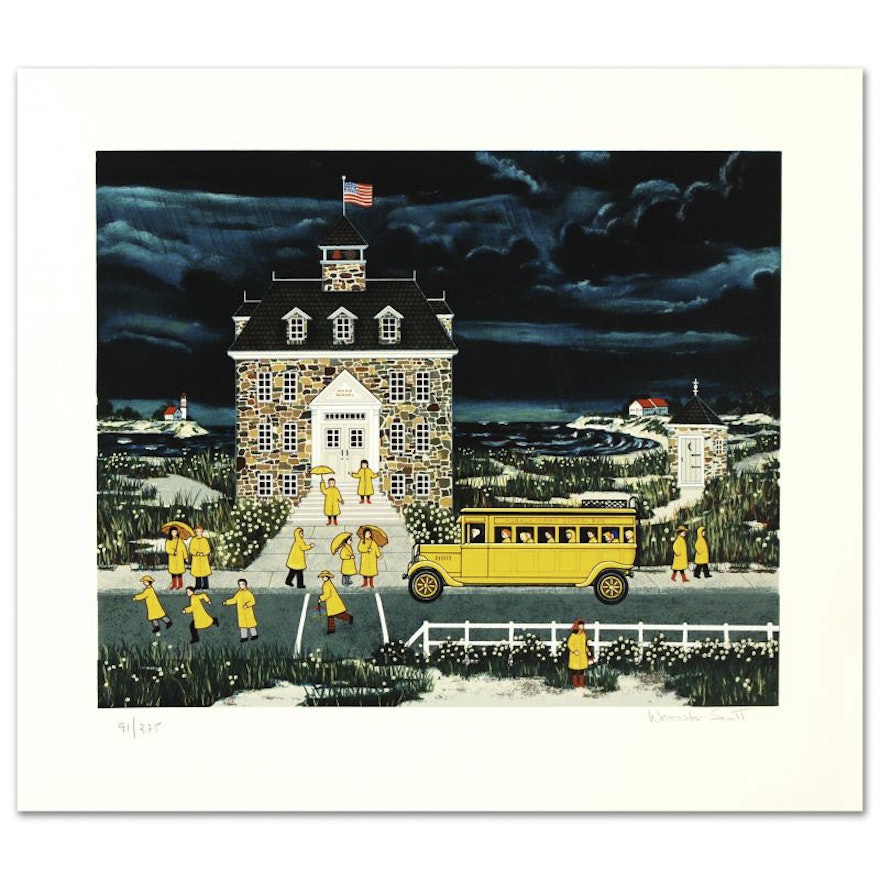 Jane Wooster Scott Limited Edition Serigraph "Downpour Down East"