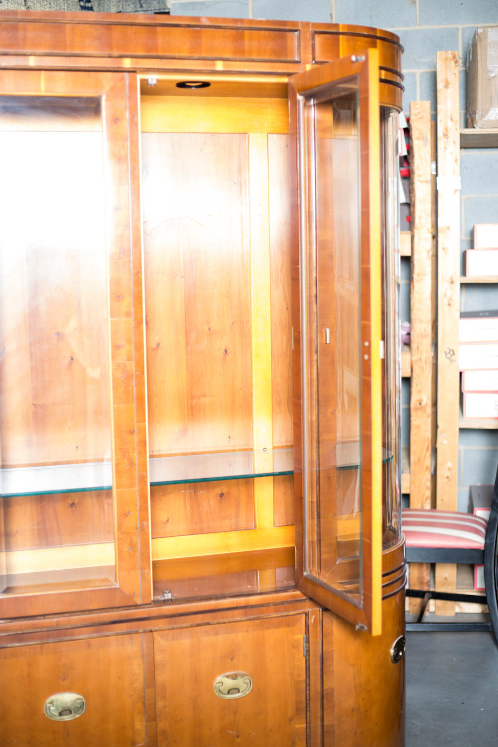 Vintage China Cabinet by Hickory Manufacturing