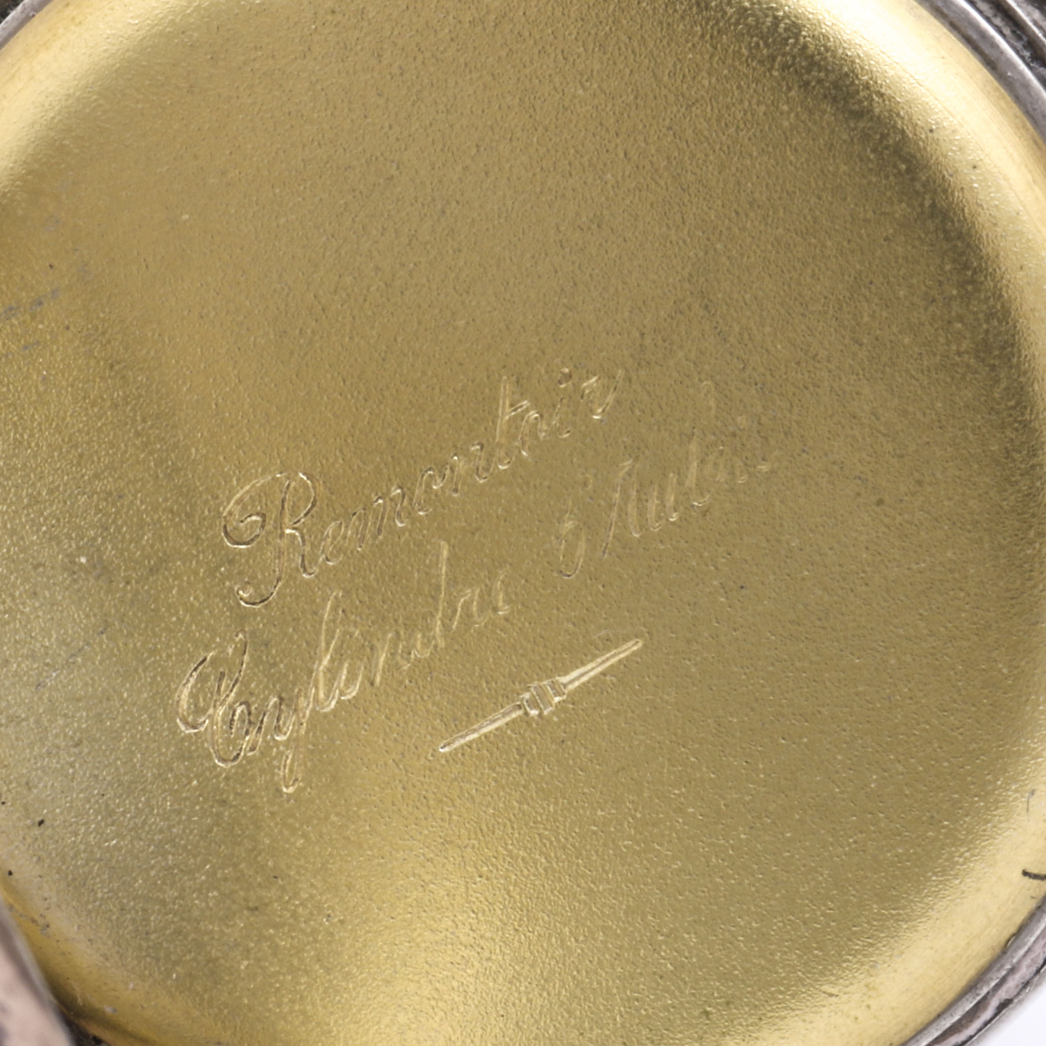 Circa Early 20th Century 800 Silver Open Dial Pin Set Pocket Watch