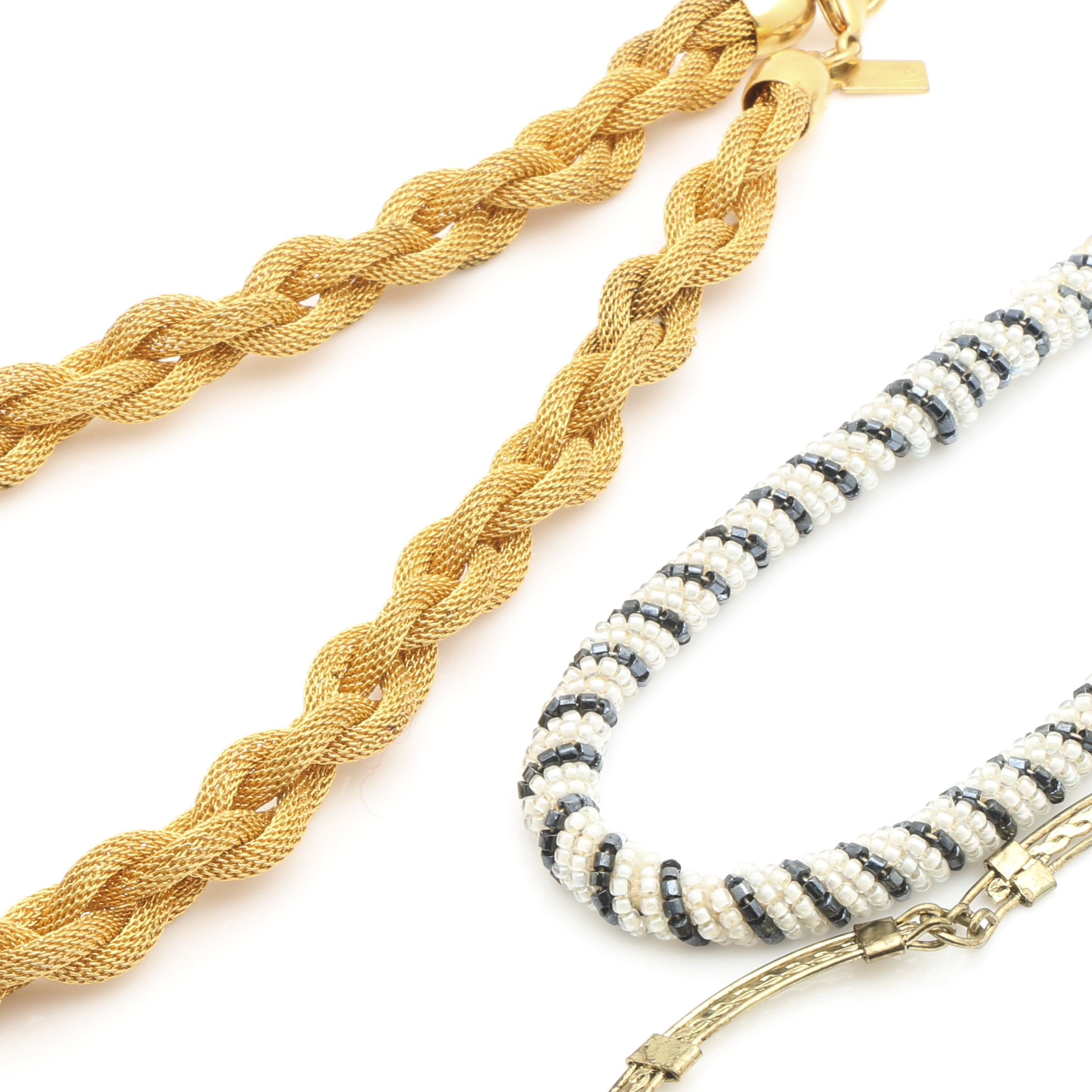 Costume Jewelry Assortment with Painted Jewelry Box