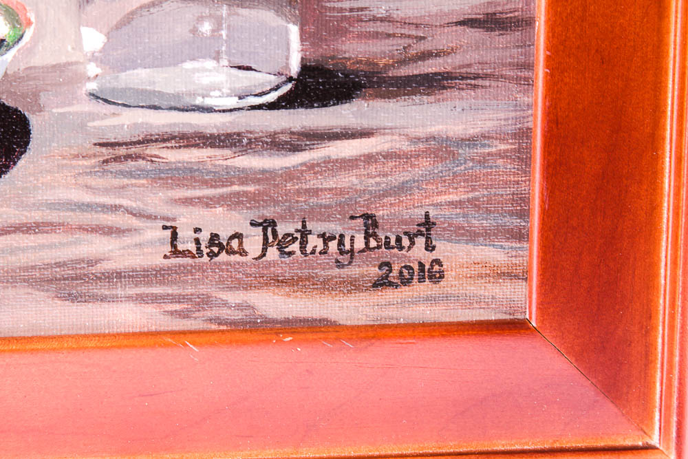 Original Oil Painting "Still Life with Pot and Teacup"