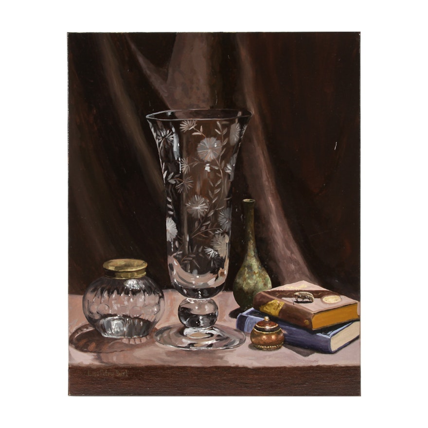 Lisa Petry-Burt Oil on Canvas "Still Life with Vase"