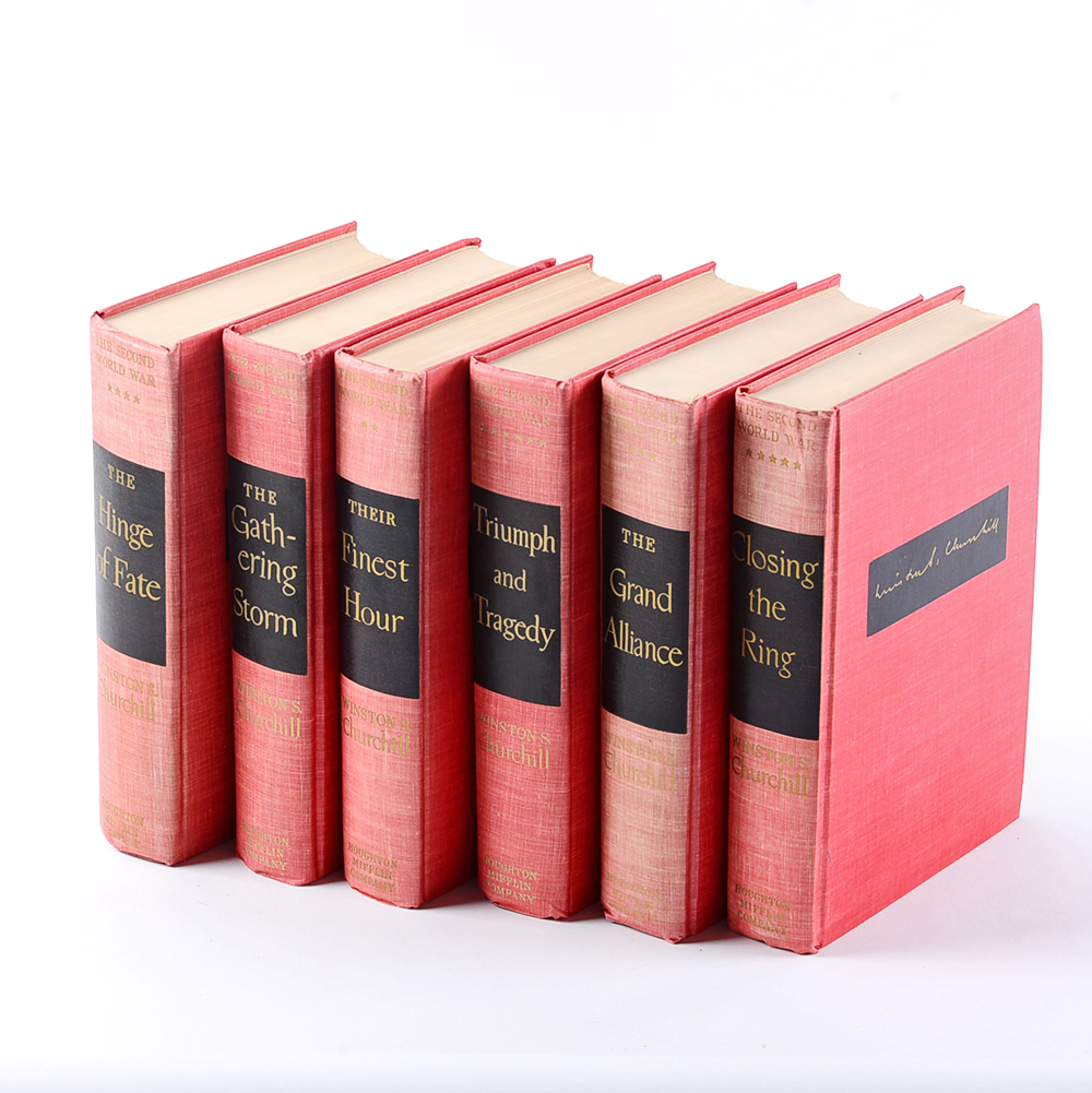 Six Volume "The Second World War" Series by Winston Churchill