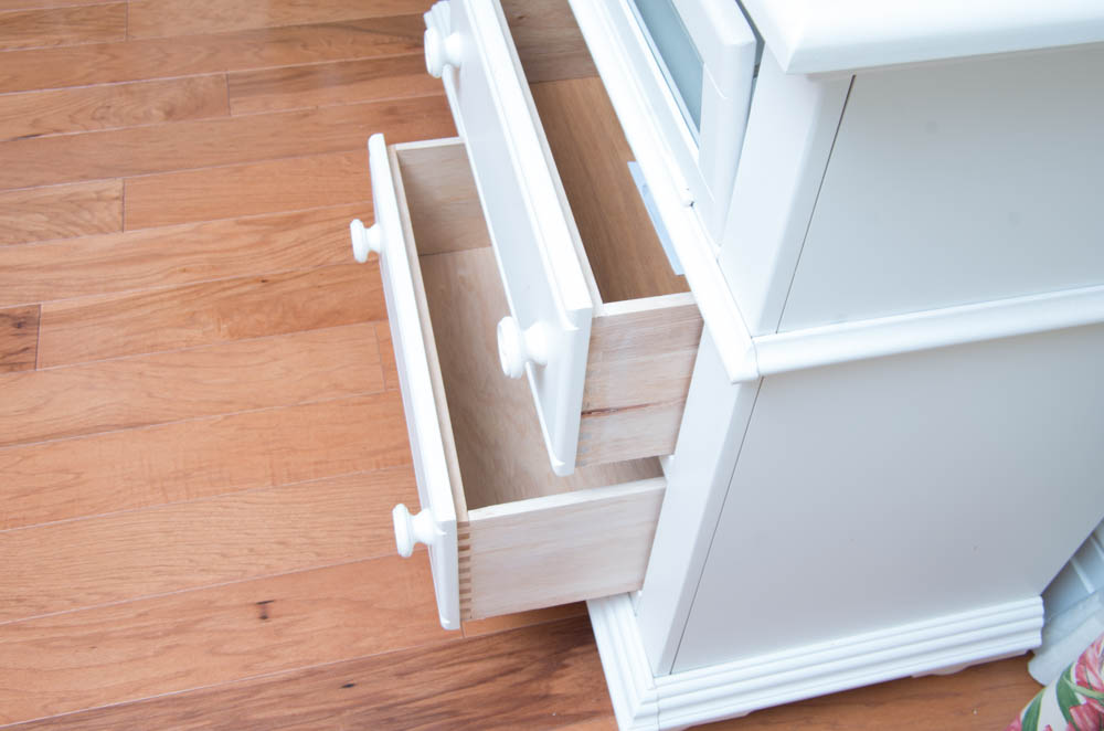 Contemporary White Entertainment Cabinet by Broyhill