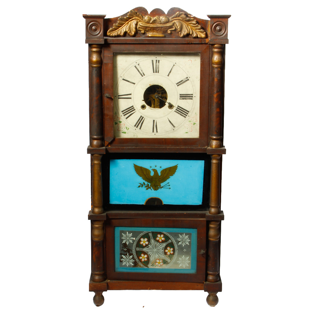 R & L Watkins Column Shelf Clock