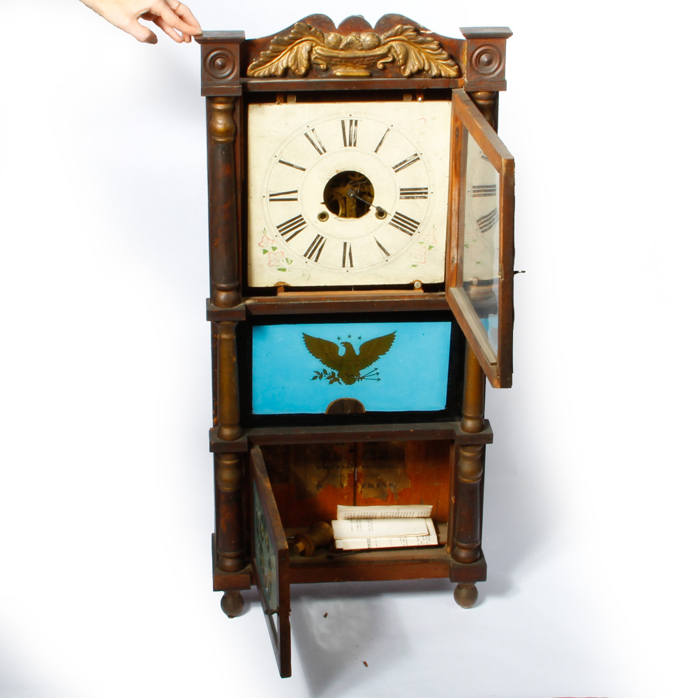 R & L Watkins Column Shelf Clock