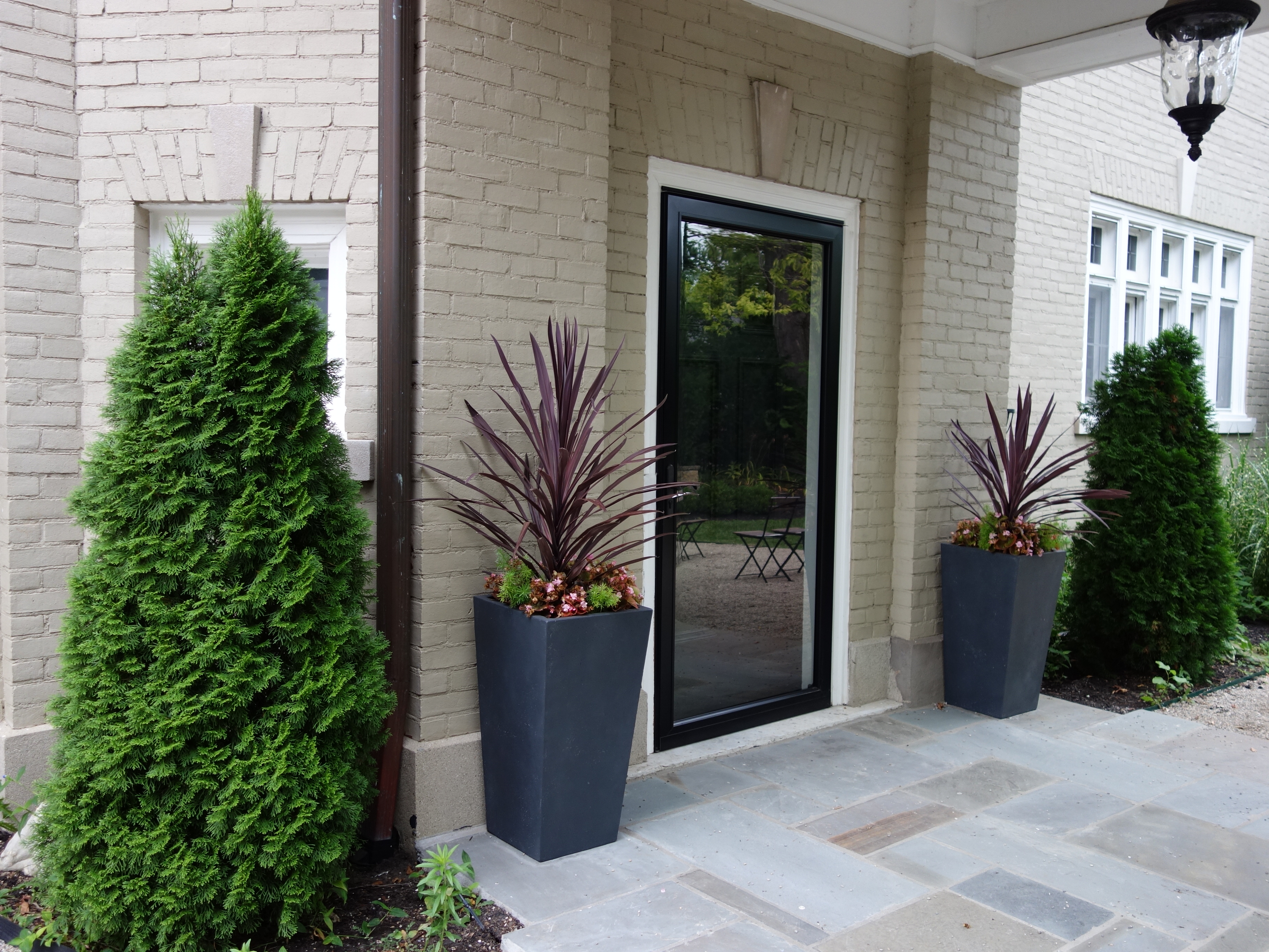 Restoration Hardware Weathered Cast Stone Tapered Planters