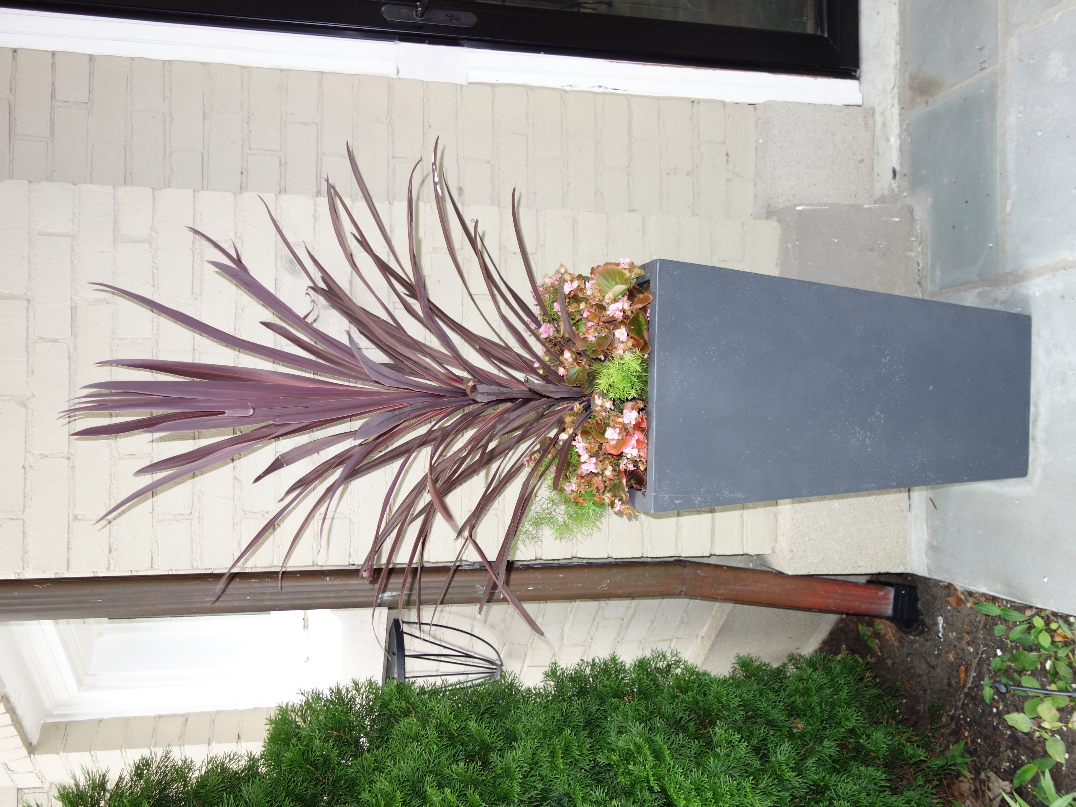 Restoration Hardware Weathered Cast Stone Tapered Planters