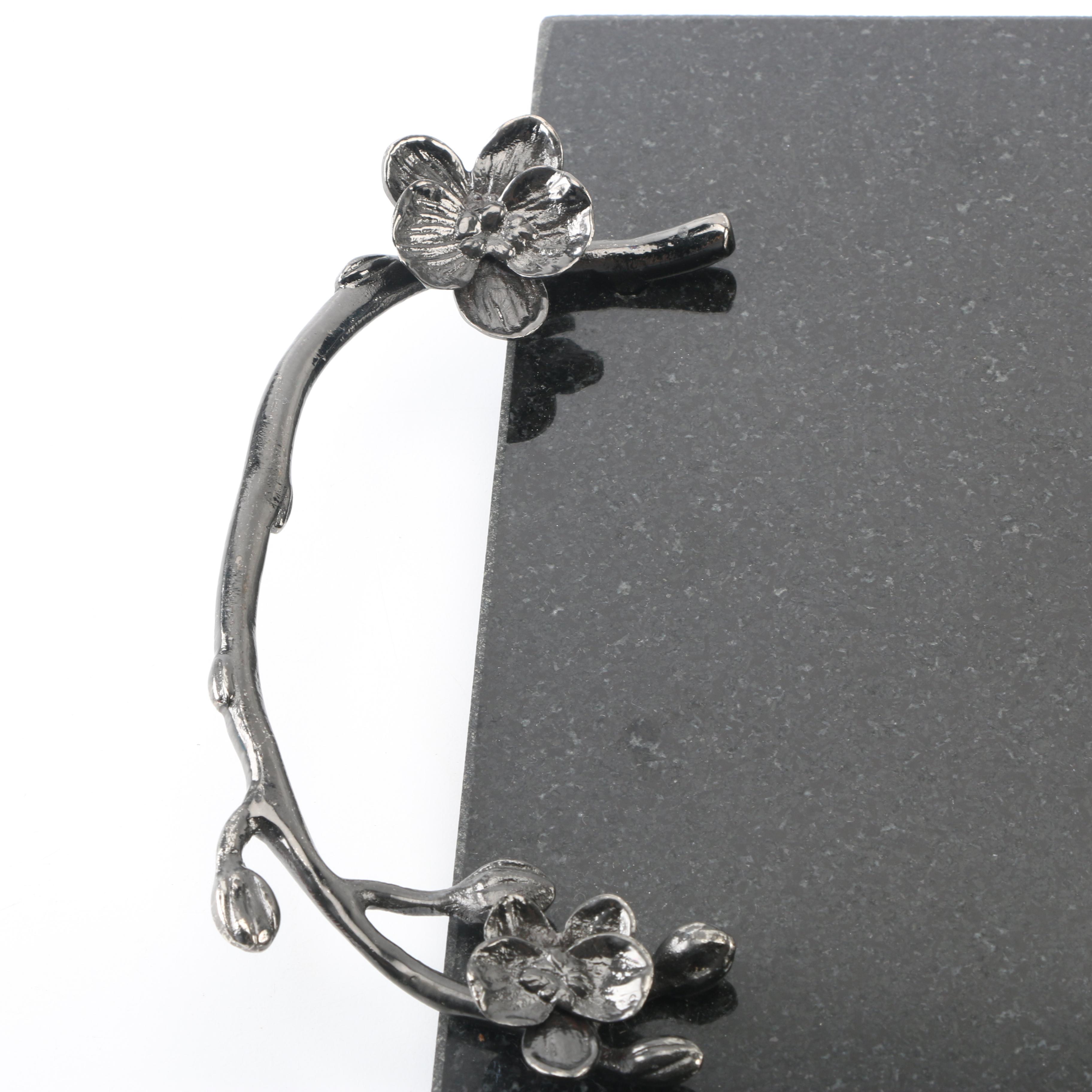 Michael Aram Black Orchid Granite Serving Tray