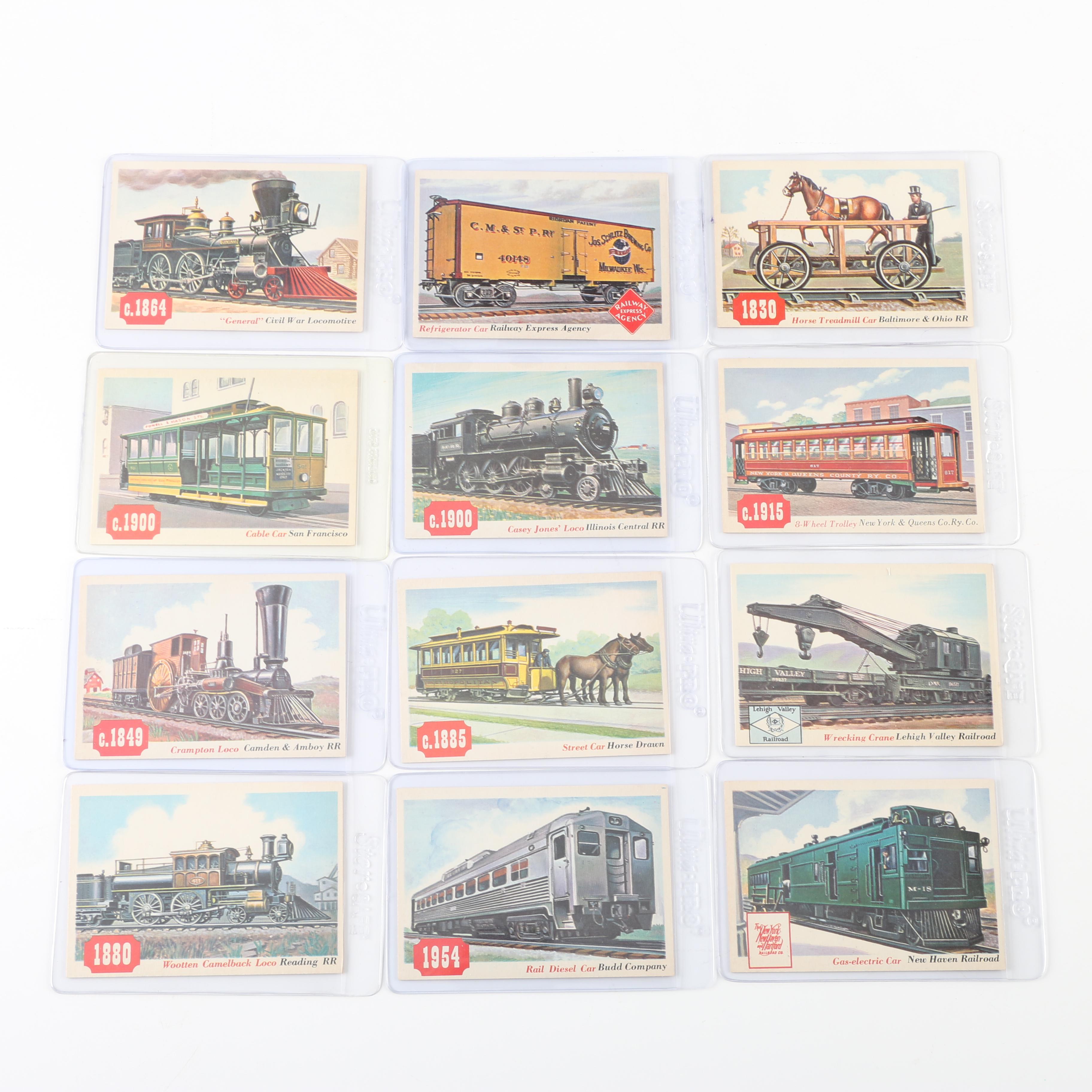 1955 Topps Rails and Sails Cards