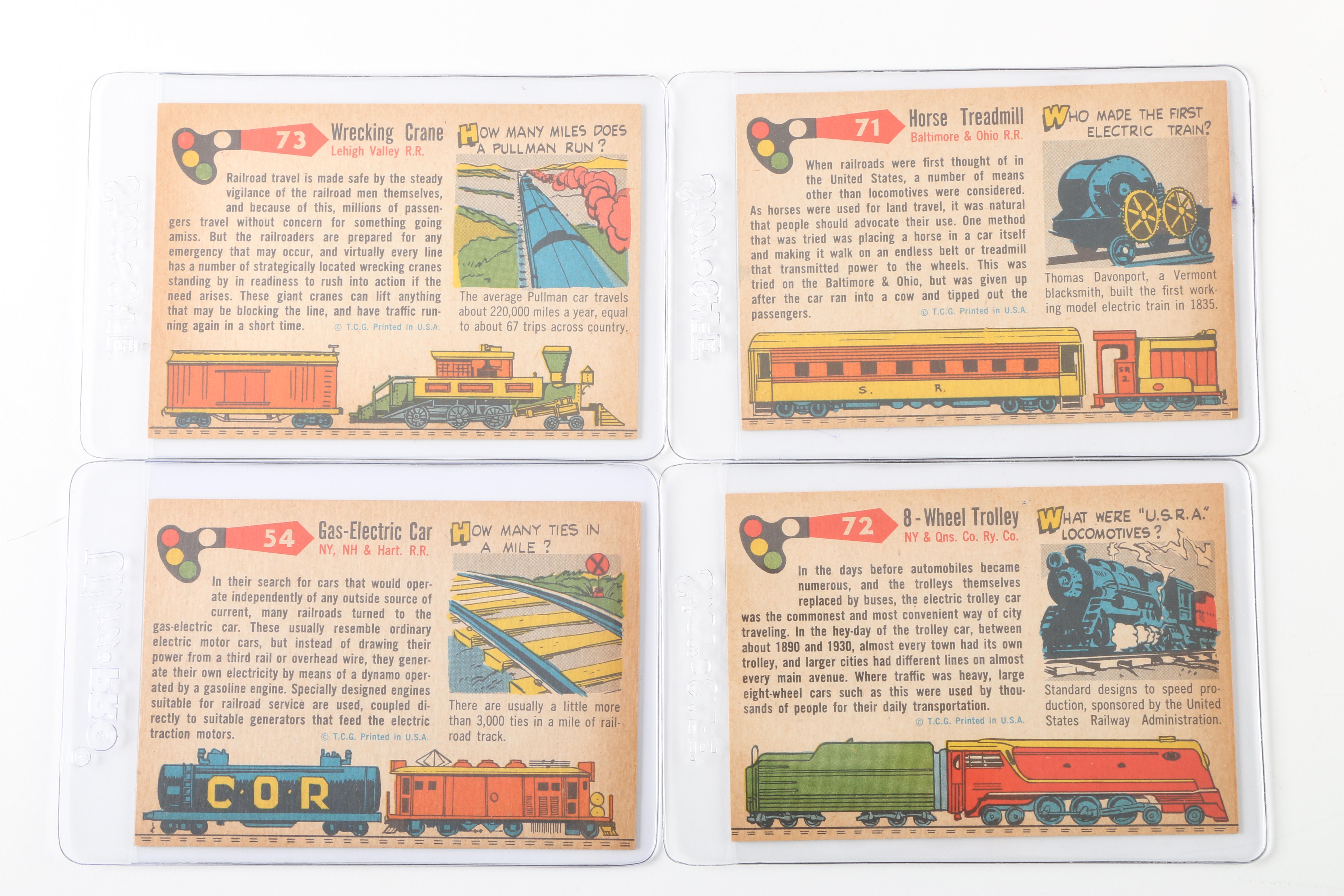 1955 Topps Rails and Sails Cards
